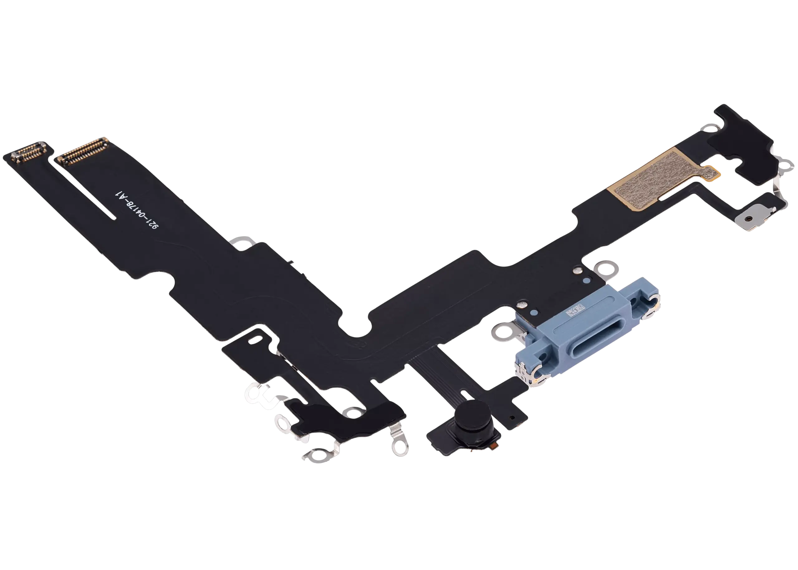 Charging Port Flex Cable For iPhone 14 Plus (Aftermarket Plus) (Blue) - Image 9