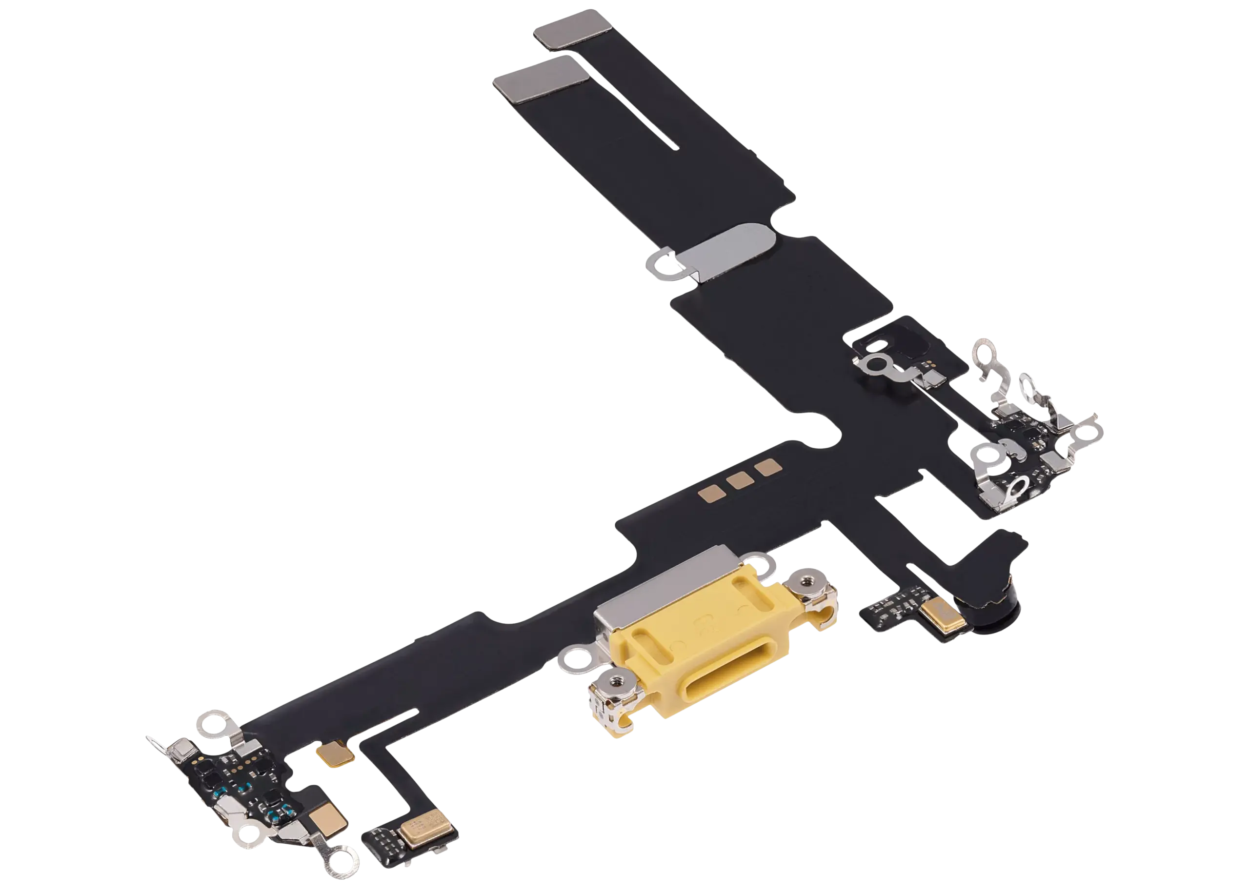 Charging Port Flex Cable For iPhone 14 Plus (Aftermarket Plus) (Yellow) - Image 3