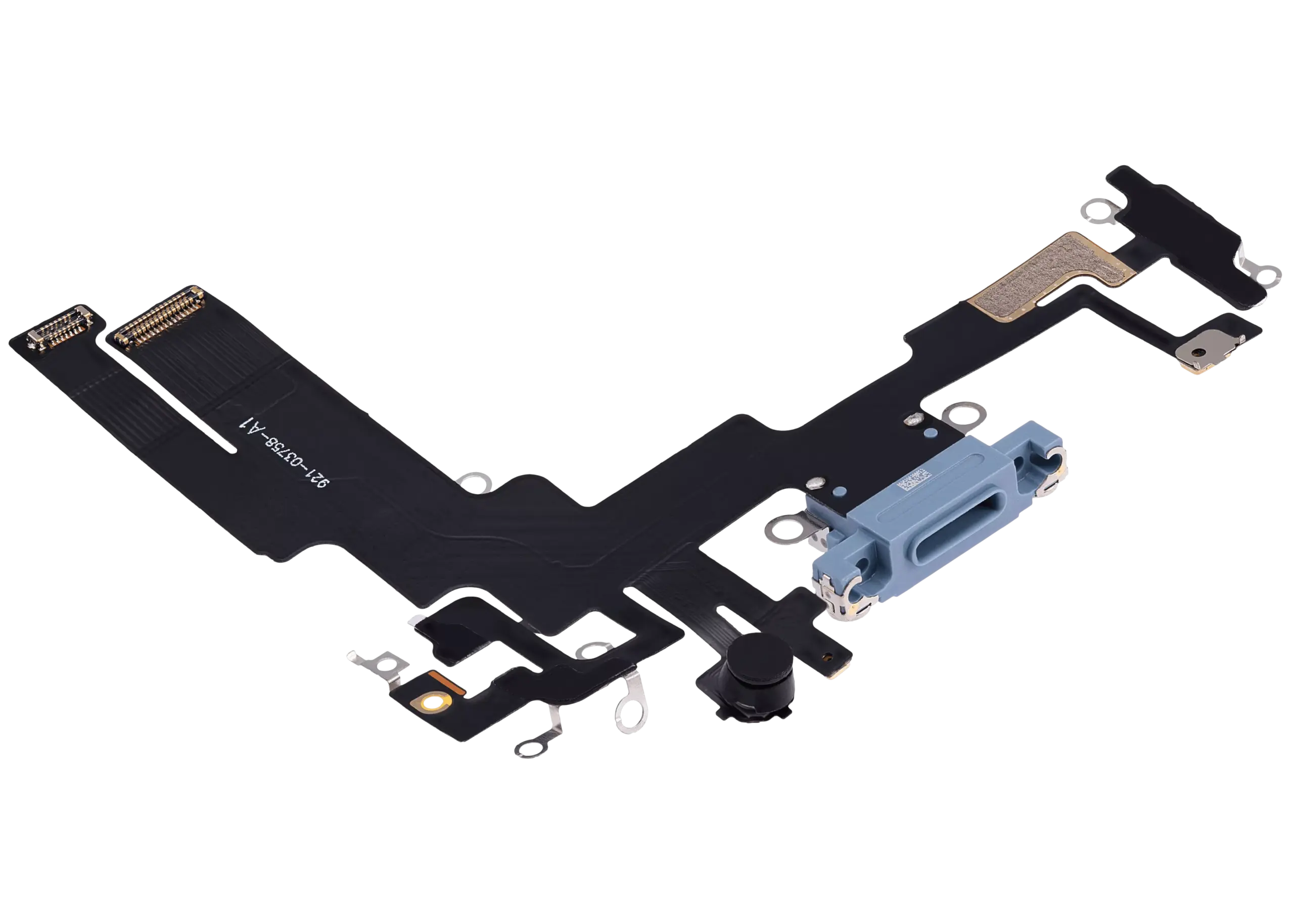 Charging Port Flex Cable For iPhone 14 (Aftermarket Plus) (Blue) - Image 4