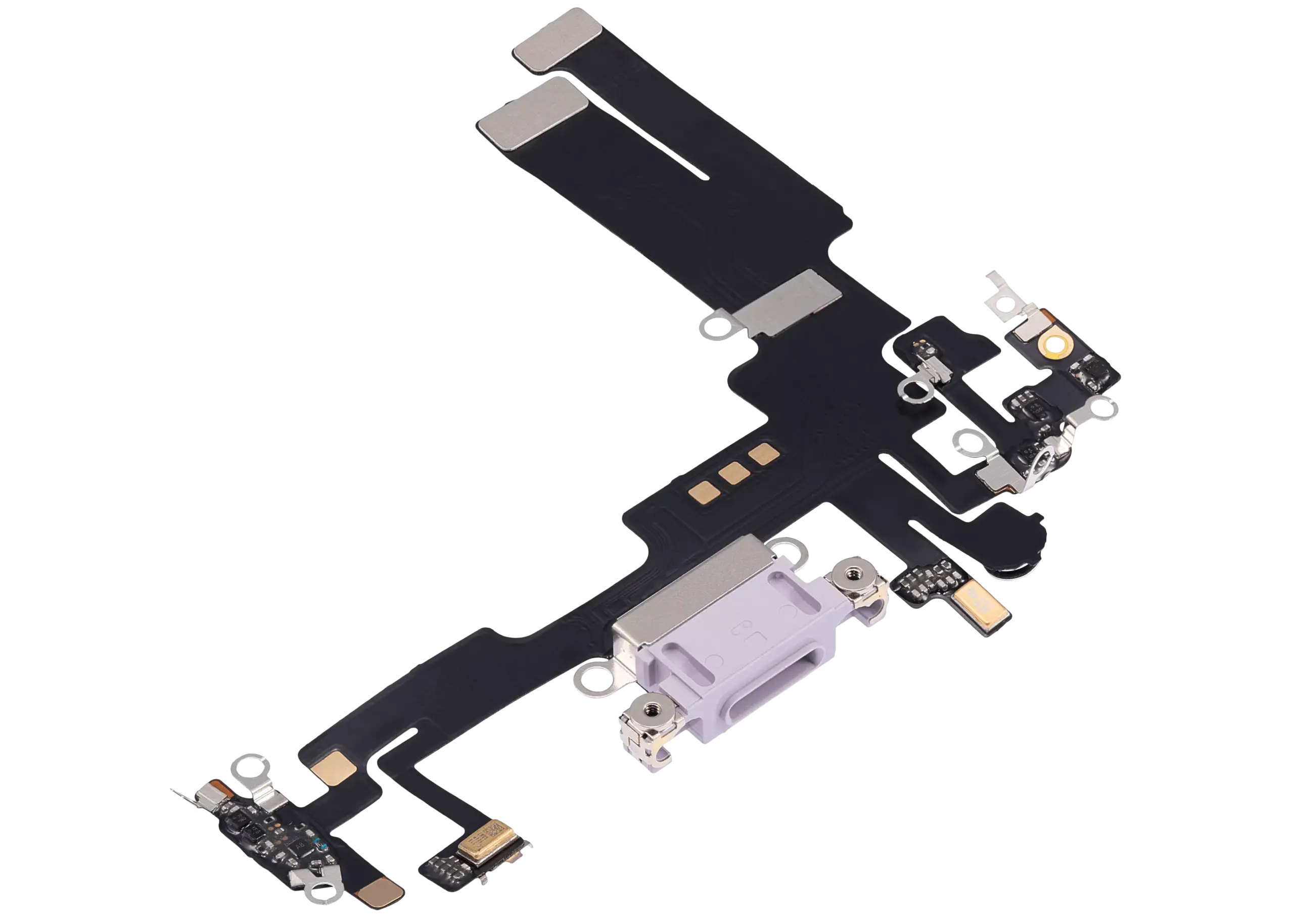 Charging Port Flex Cable For iPhone 14 (Aftermarket Plus) (Purple) - Image 8