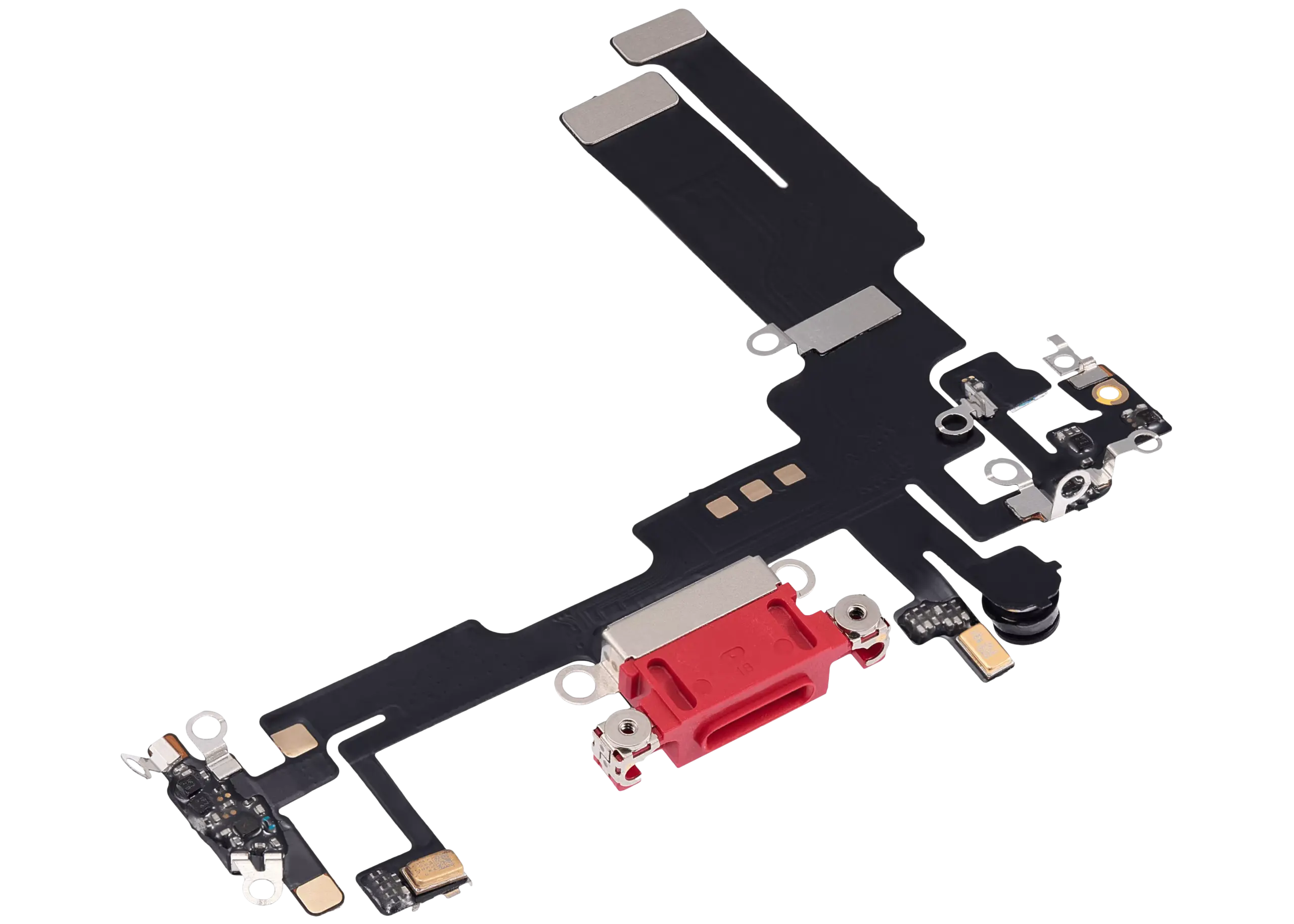 Charging Port Flex Cable For iPhone 14 (Aftermarket Plus) (Red) - Image 3