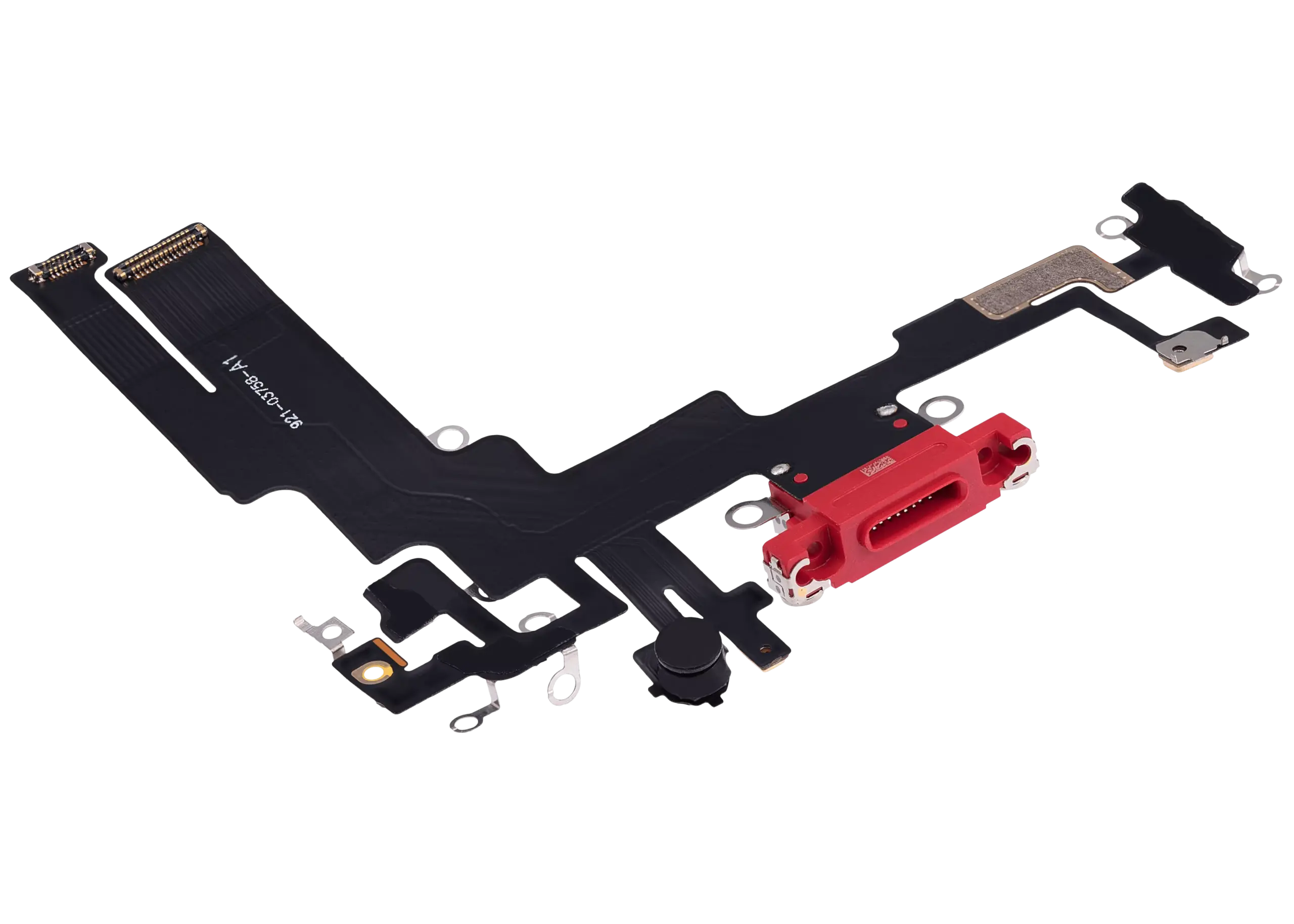 Charging Port Flex Cable For iPhone 14 (Aftermarket Plus) (Red) - Image 9