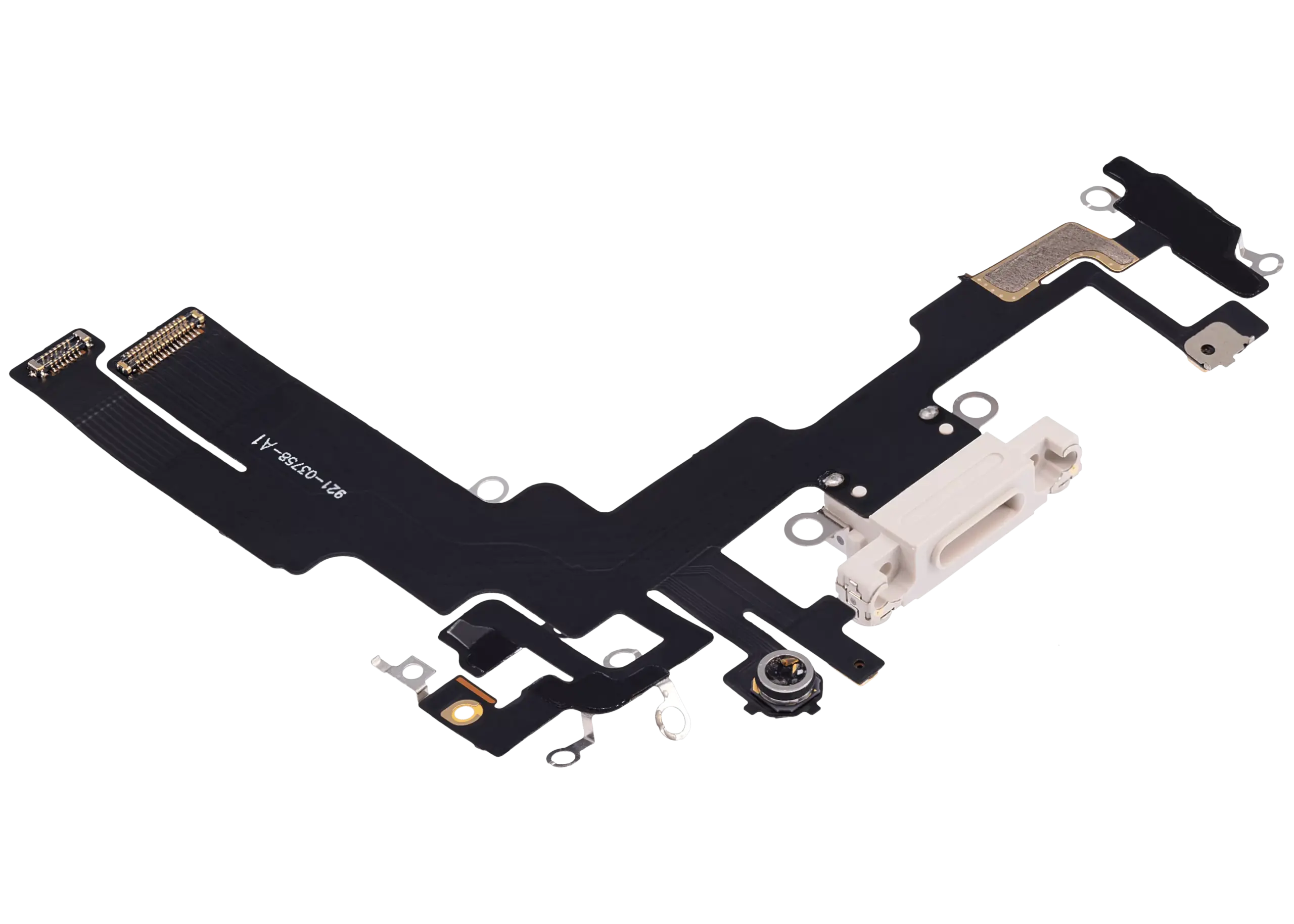 Charging Port Flex Cable For iPhone 14 (Aftermarket Plus) (Starlight) - Image 8