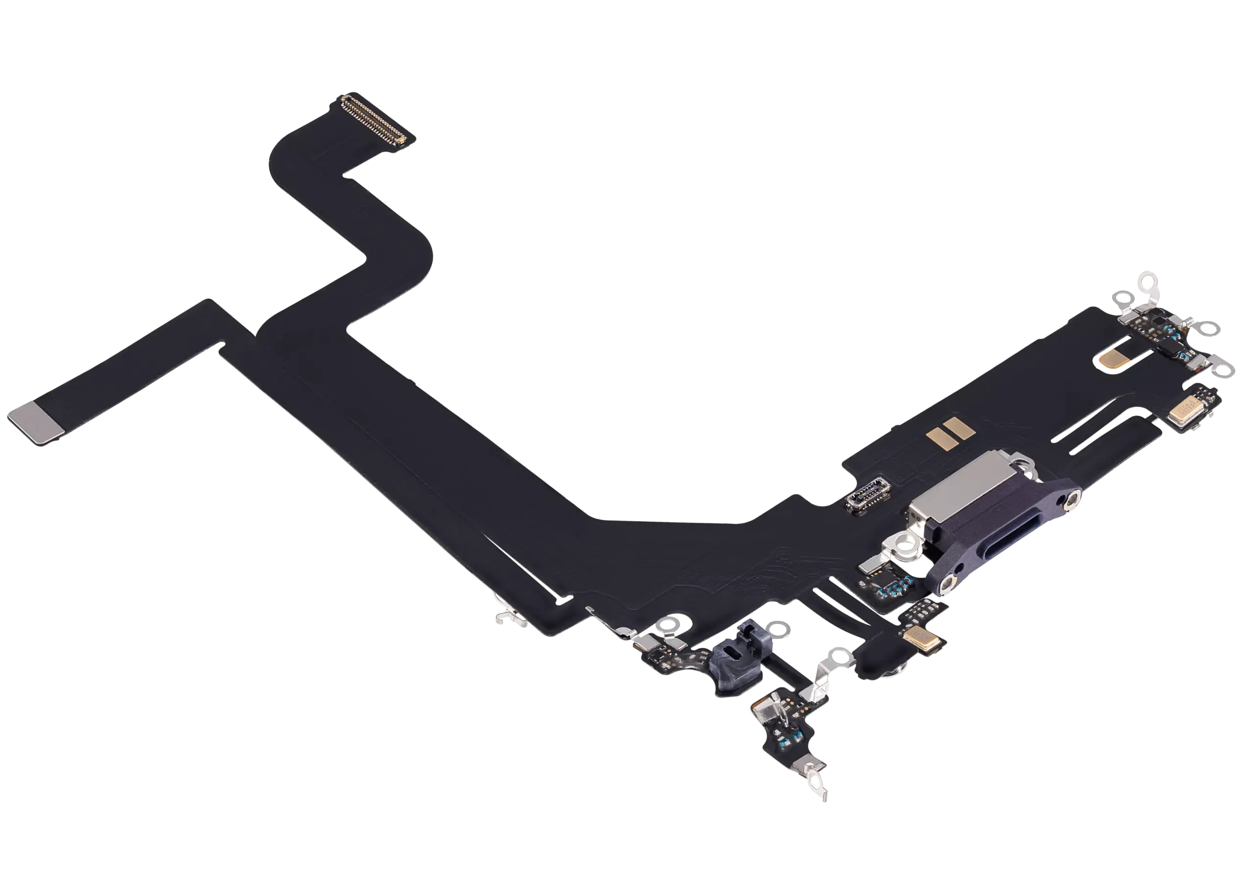 Charging Port Flex Cable For iPhone 14 Pro Max (Aftermarket Plus) (Deep Purple) - Image 3