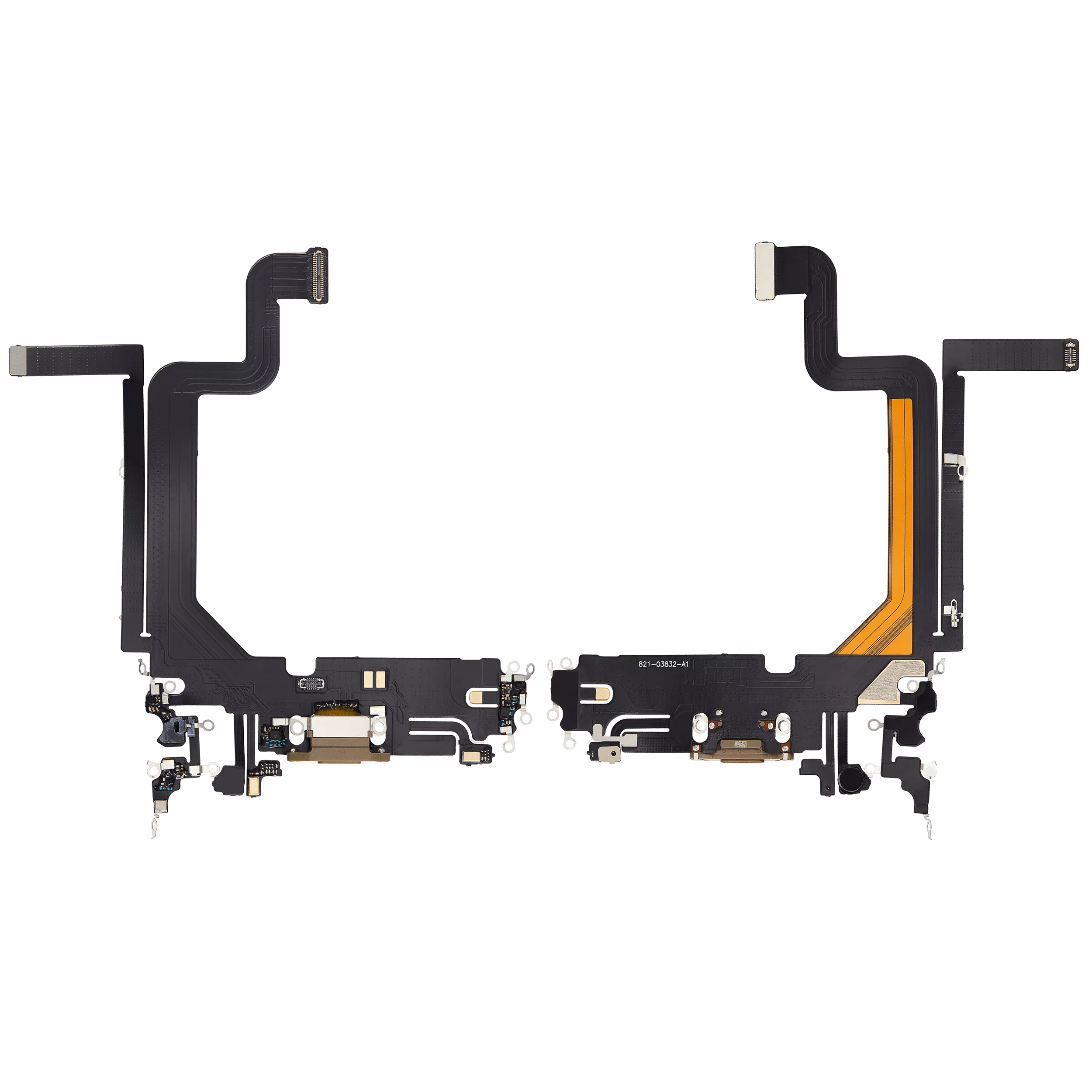 Charging Port Flex Cable For iPhone 14 Pro Max (Aftermarket Plus) (Gold)