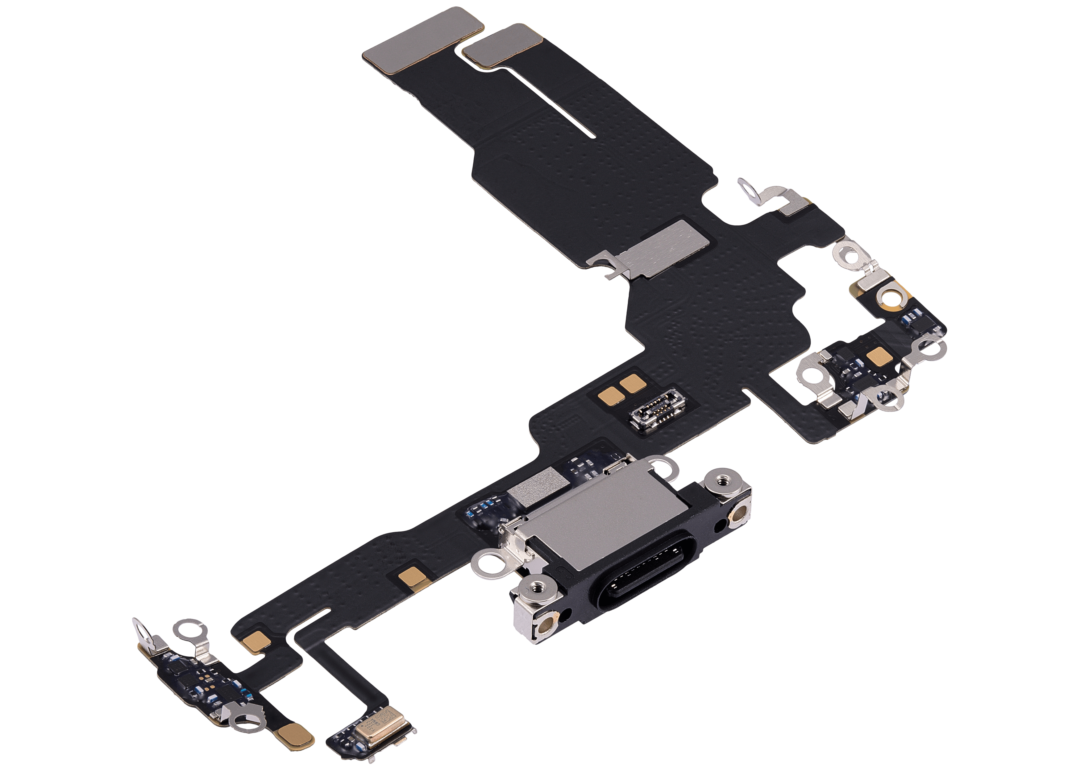 Charging Port Flex Cable For iPhone 15 (Premium) (Black) - Image 4