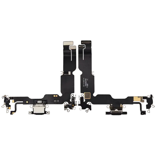 Charging Port Flex Cable For iPhone 15 Plus (Premium) (Black)