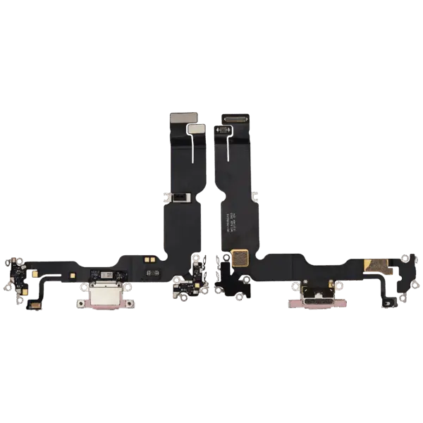 Charging Port Flex Cable For iPhone 15 Plus (Premium) (Pink)