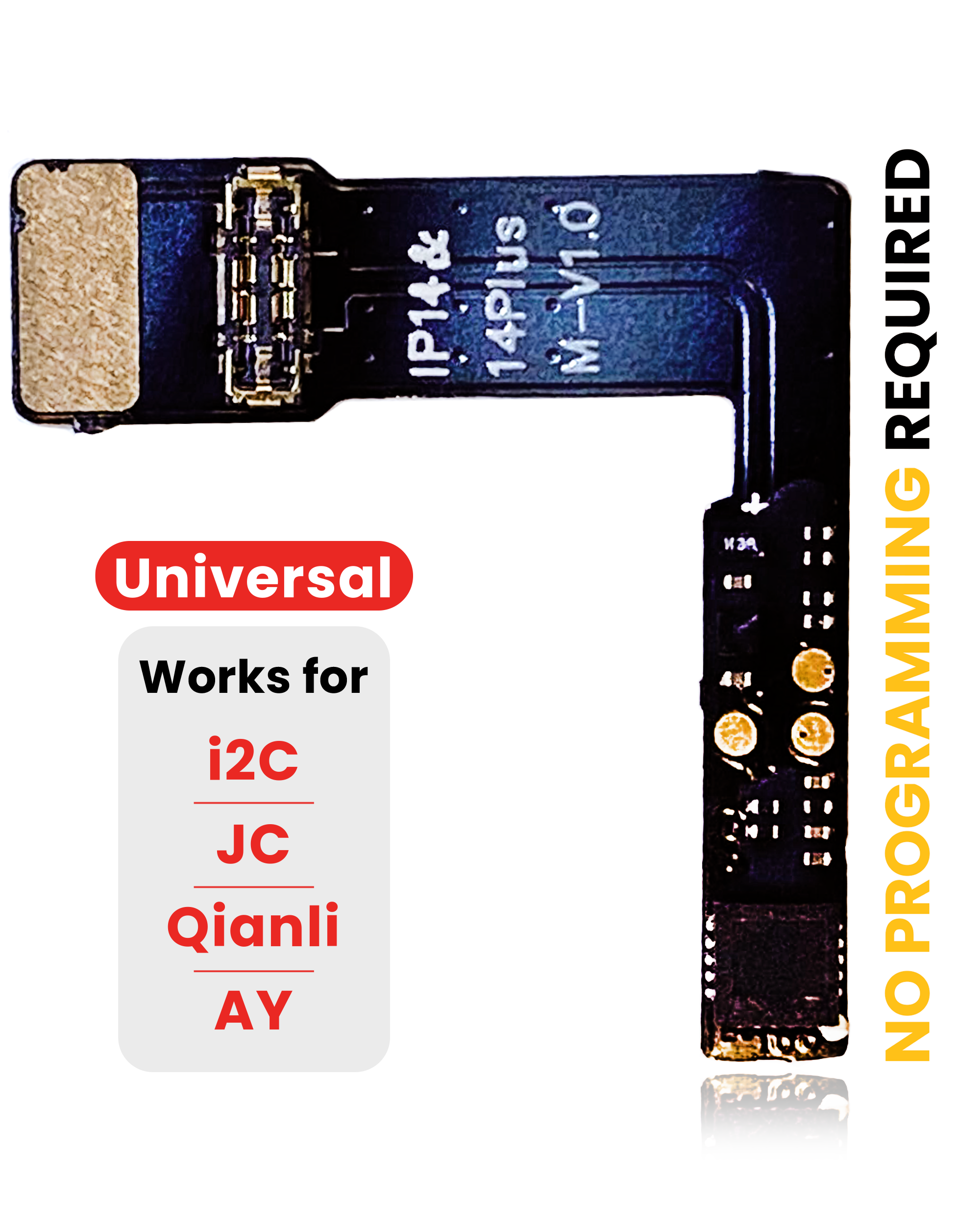 Pre-Programmed Universal Battery Tag-On Flex (Soldering Not Required) For iPhone 14 / 14 Plus (AmpSentrix) (With I2C, JCID, Qianli) - Image 10