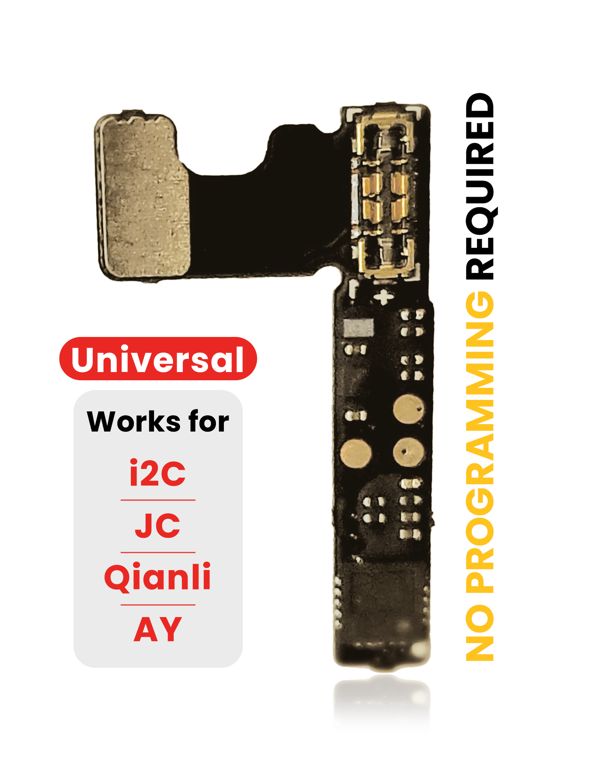 Pre-Programmed Universal Battery Tag-On Flex (Soldering Not Required) For iPhone 13 Pro / 13 Pro Max / 14 Pro / 14 Pro Max (AmpSentrix) (With I2C, JCID, Qianli) - Image 4