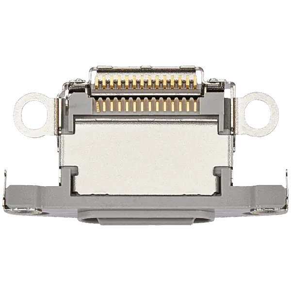 Charging Port Only For iPhone 15 Pro / 15 Pro Max (White Titanium) (10 Pack)