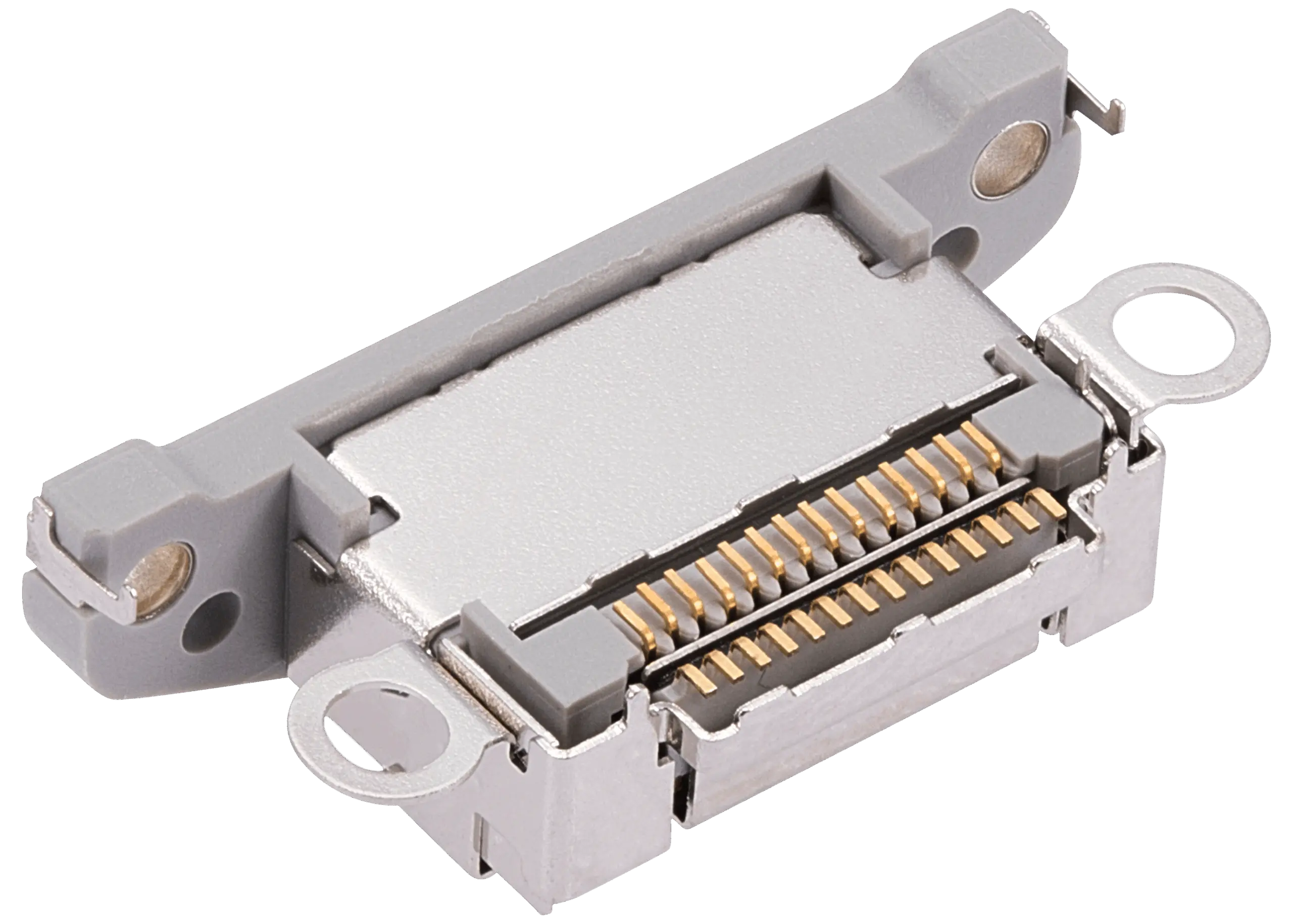 Charging Port Only For iPhone 15 Pro / 15 Pro Max (White Titanium) (10 Pack) - Image 3