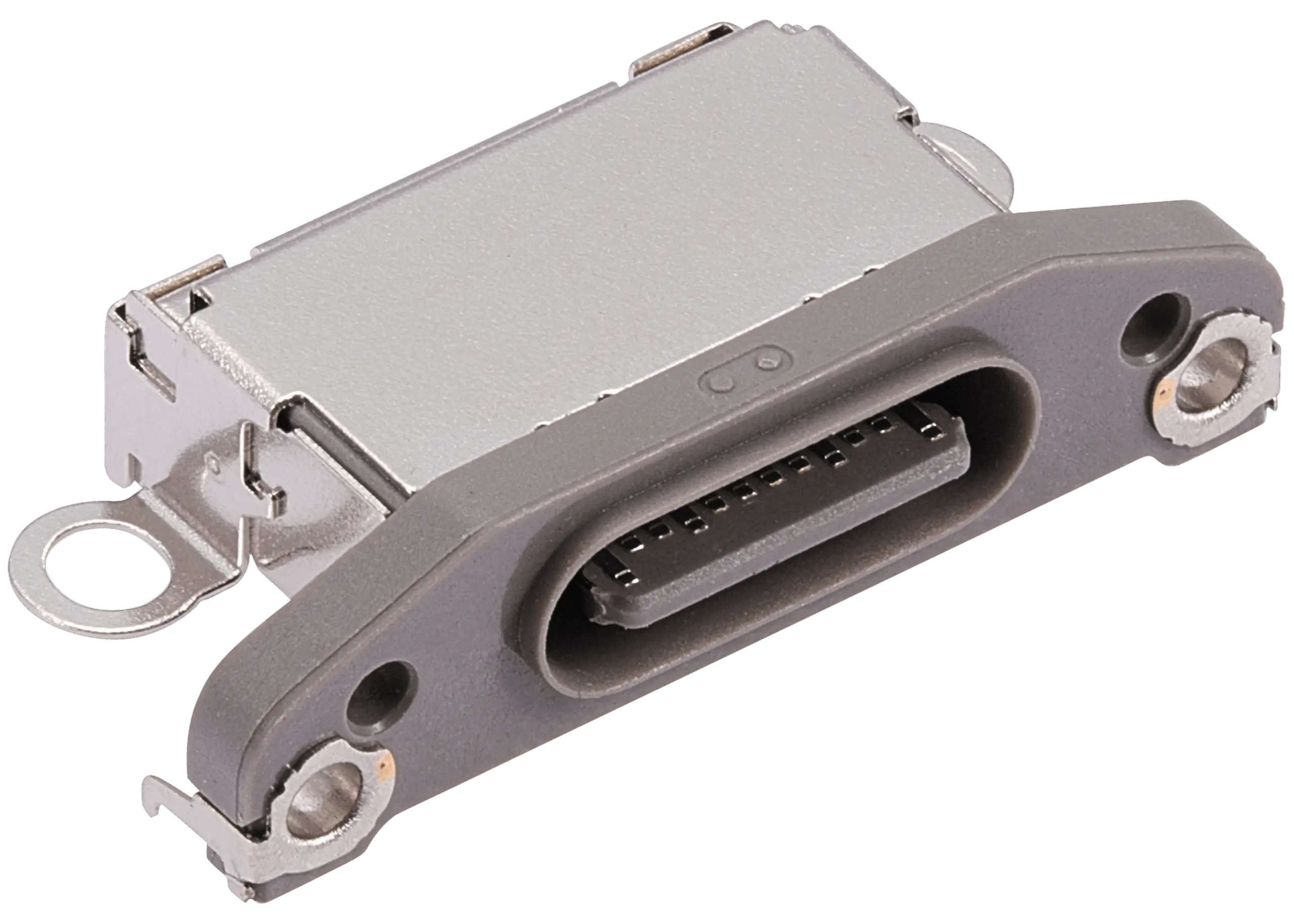 Charging Port Only For iPhone 15 Pro / 15 Pro Max (Natural Titanium) (10 Pack) - Image 2