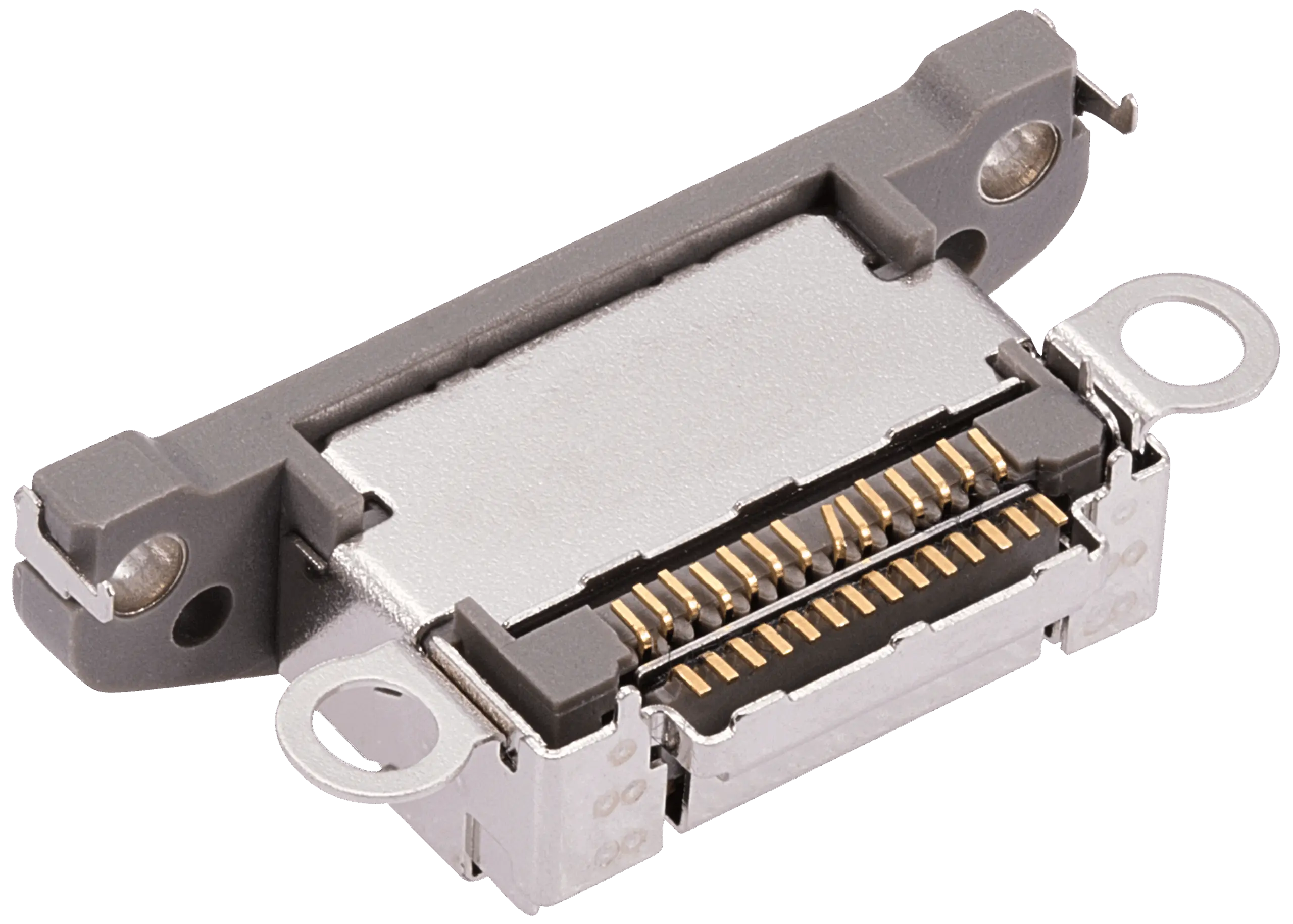 Charging Port Only For iPhone 15 Pro / 15 Pro Max (Natural Titanium) (10 Pack) - Image 3