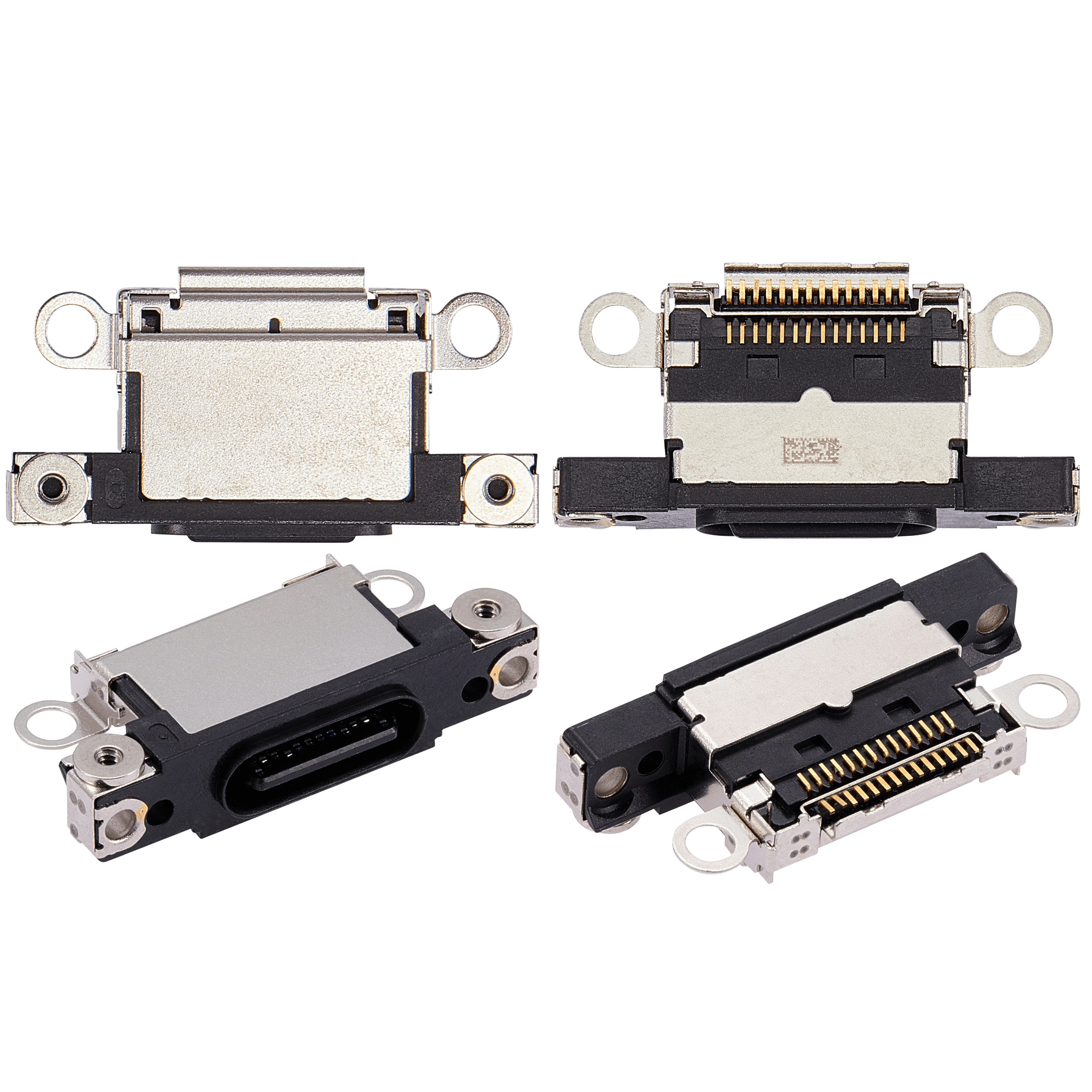 Charging Port Only For iPhone 15 / 15 Plus (Black) (10 Pack)