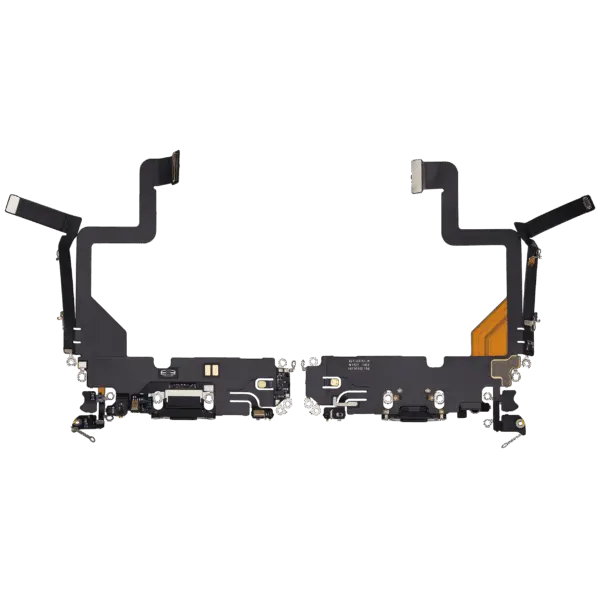 Charging Port Flex Cable For iPhone 14 Pro (Used OEM Pull) (Space Black)