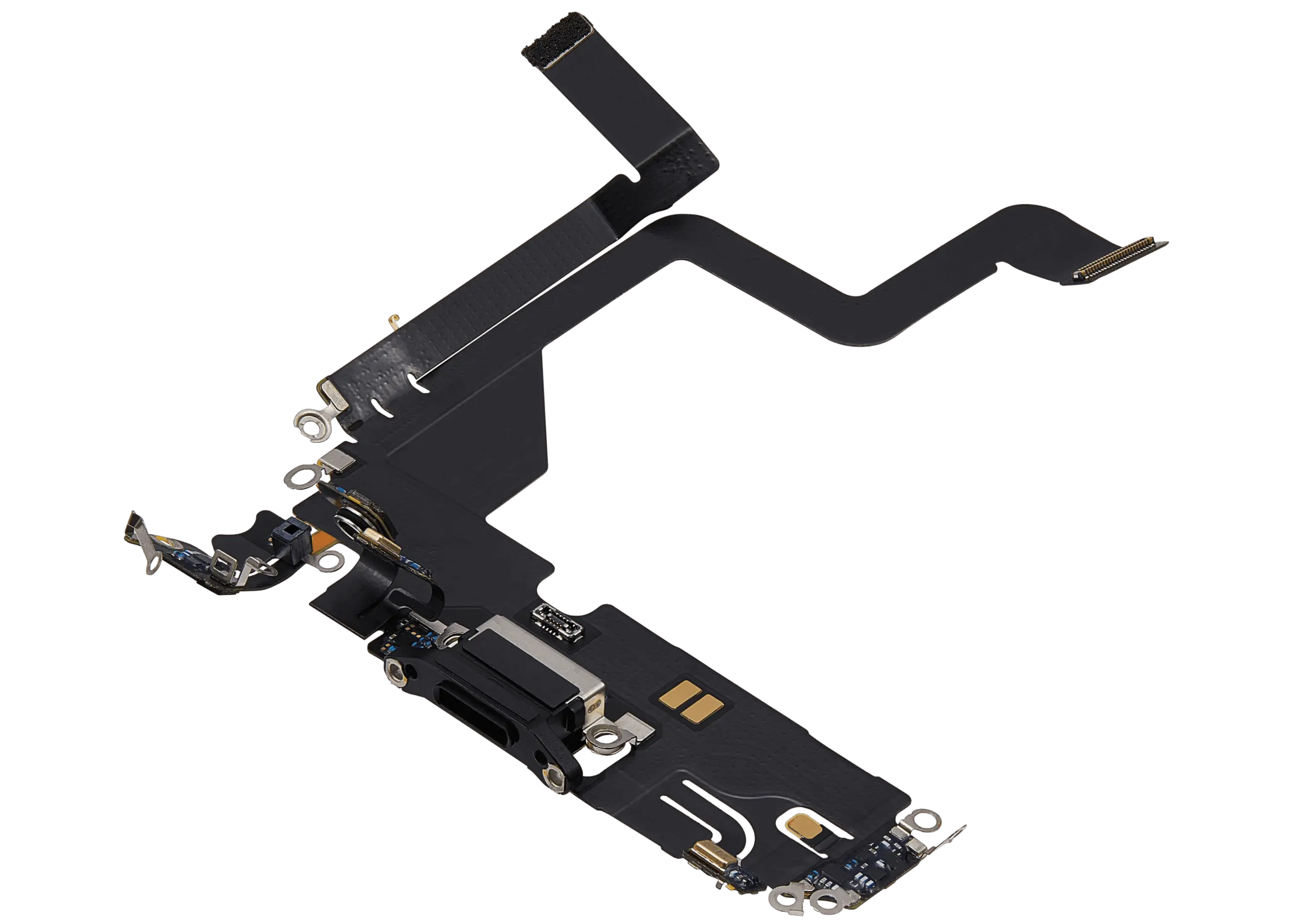 Charging Port Flex Cable For iPhone 14 Pro (Used OEM Pull) (Space Black) - Image 8