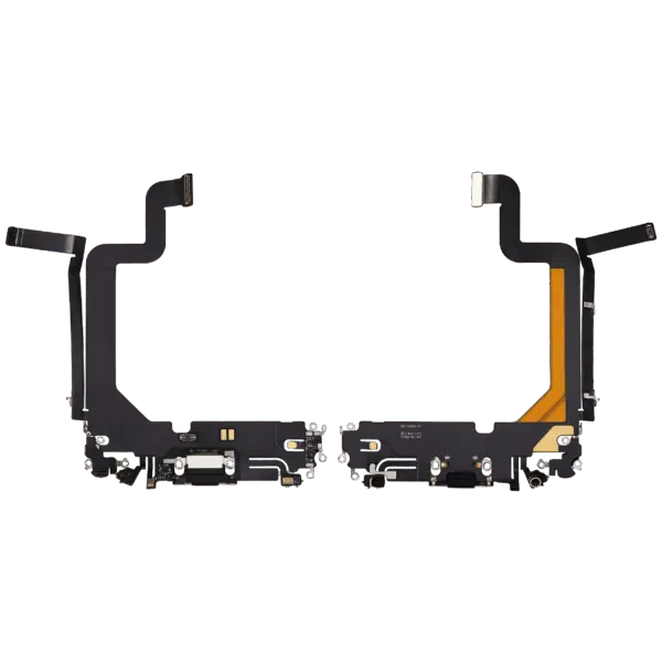 Charging Port Flex Cable For iPhone 14 Pro Max (Used OEM Pull) (Space Black)