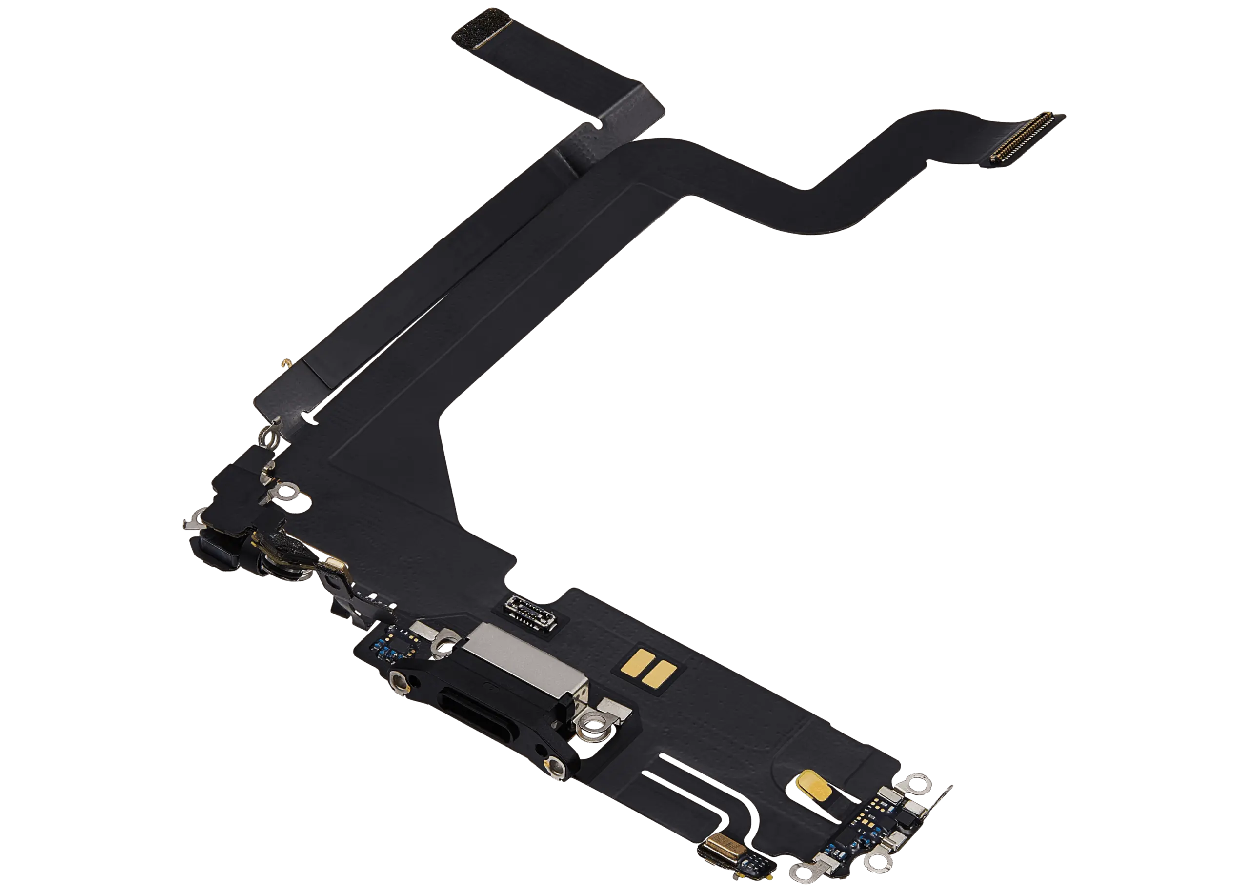 Charging Port Flex Cable For iPhone 14 Pro Max (Used OEM Pull) (Space Black) - Image 3