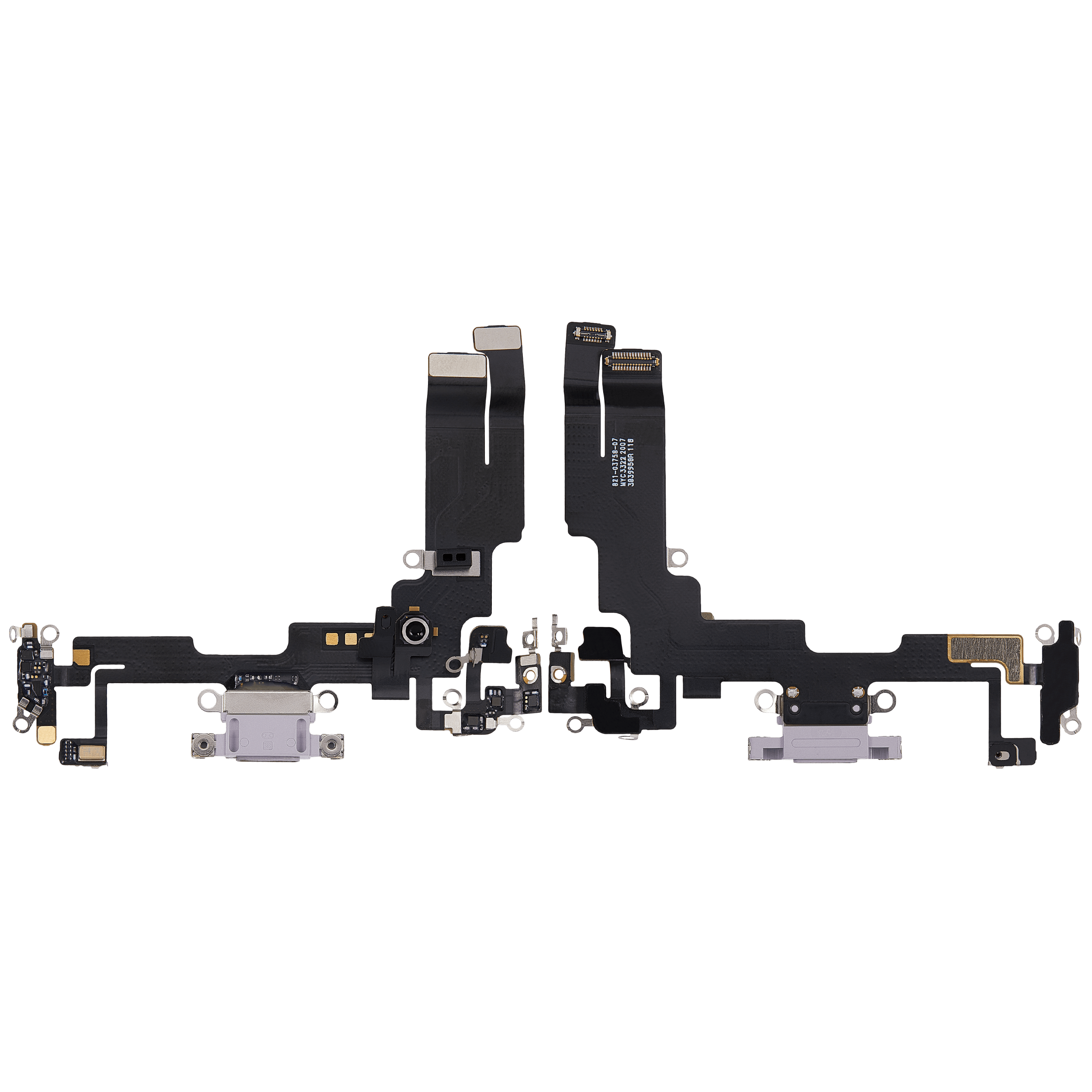 Charging Port Flex Cable For iPhone 14 (Used OEM Pull) (Purple)