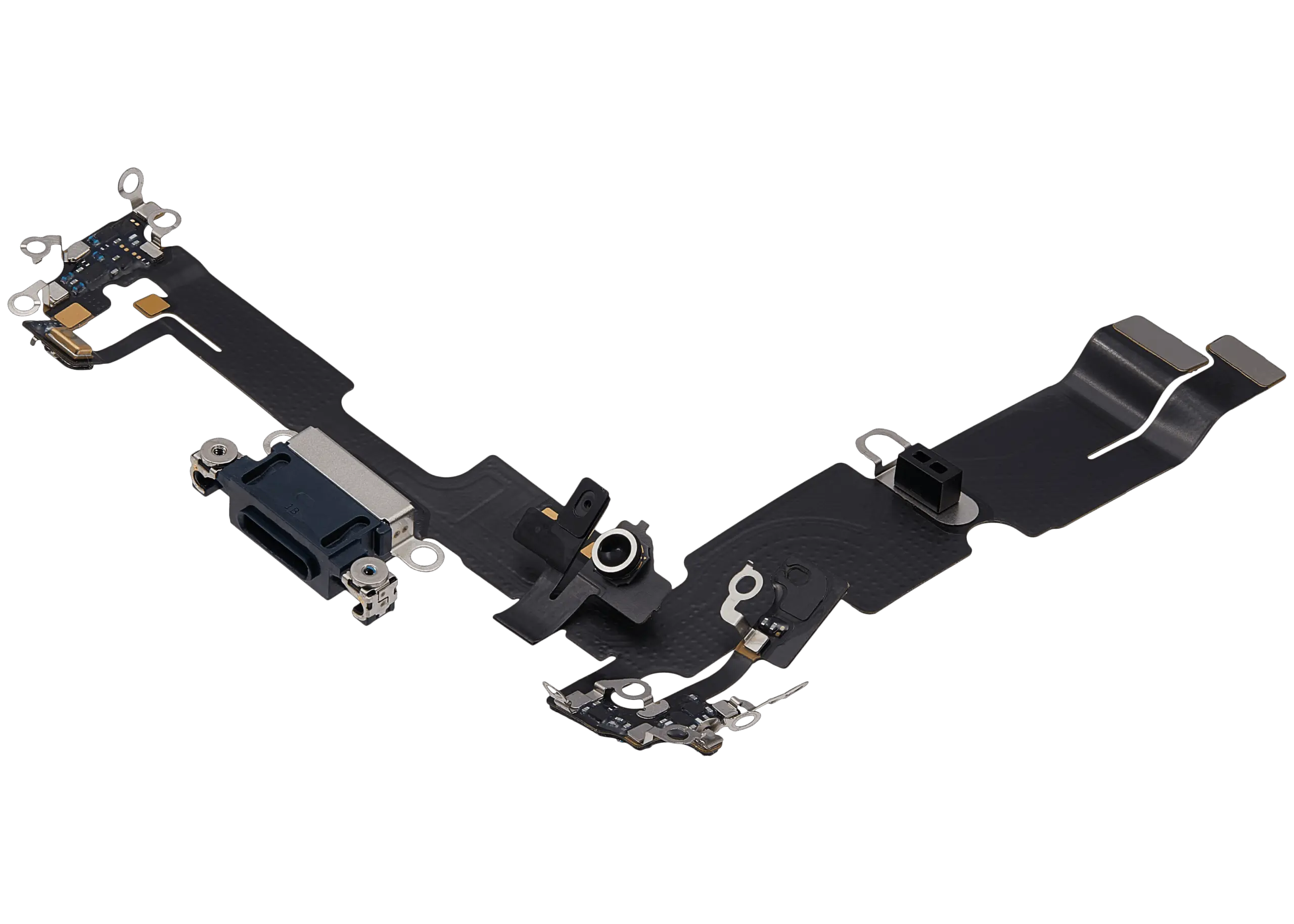 Charging Port Flex Cable For iPhone 14 Plus (Used OEM Pull) (Midnight) - Image 8
