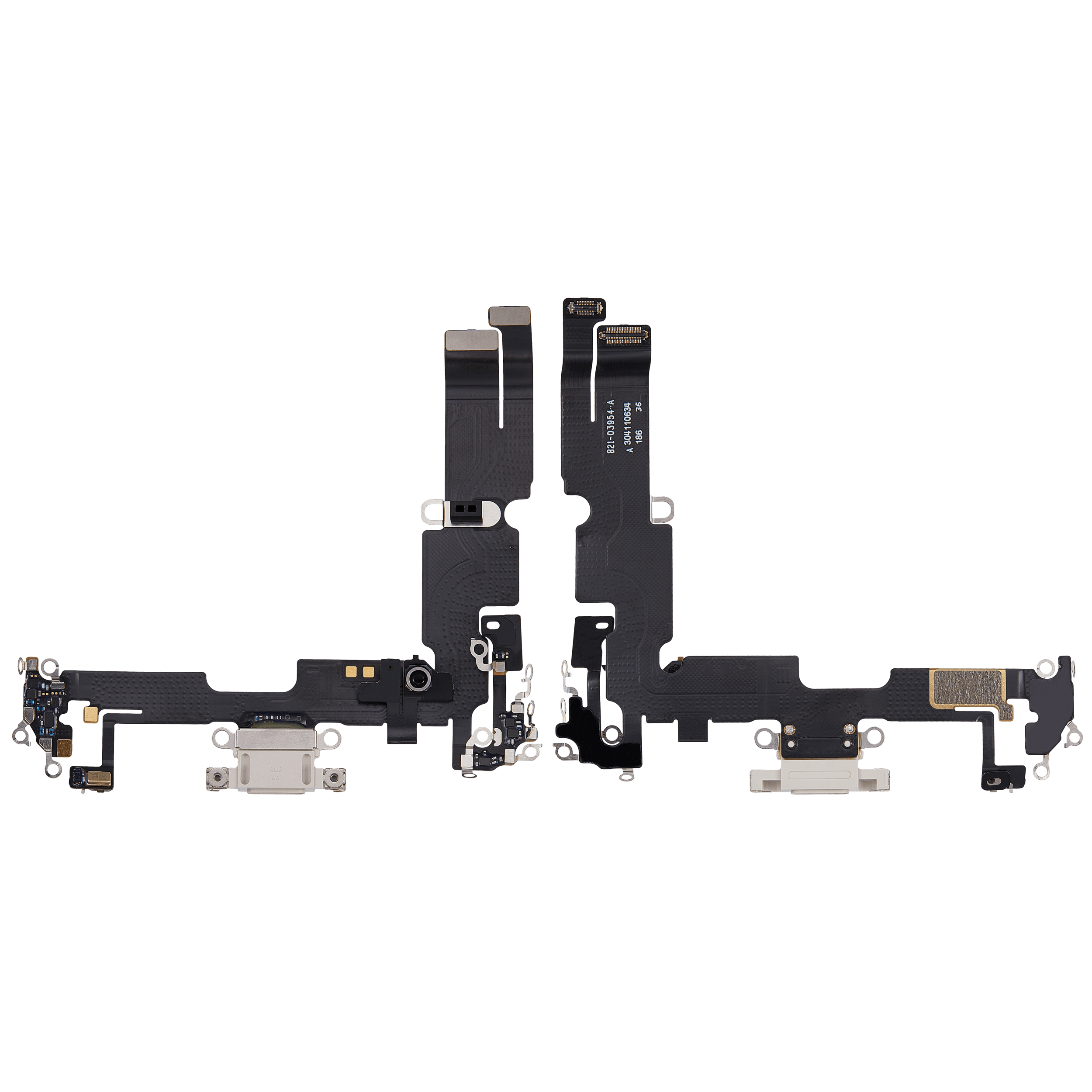 Charging Port Flex Cable For iPhone 14 Plus (Used OEM Pull) (Starlight) - Image 6
