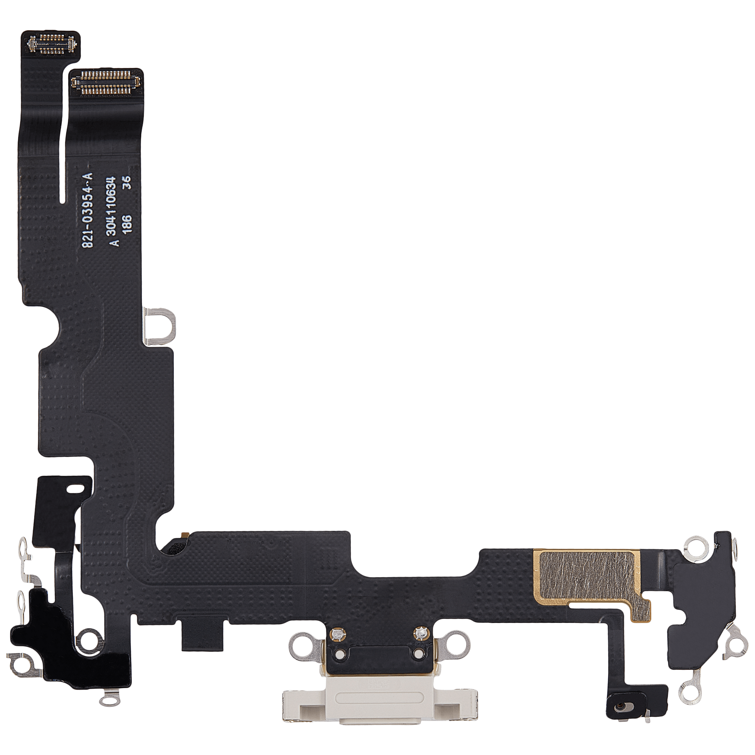 Charging Port Flex Cable For iPhone 14 Plus (Used OEM Pull) (Starlight) - Image 9