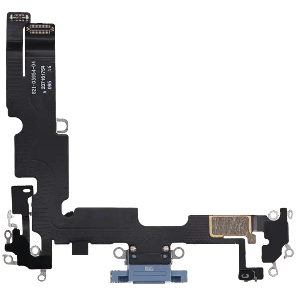 Charging Port Flex Cable For iPhone 14 Plus (Used OEM Pull) (Blue)