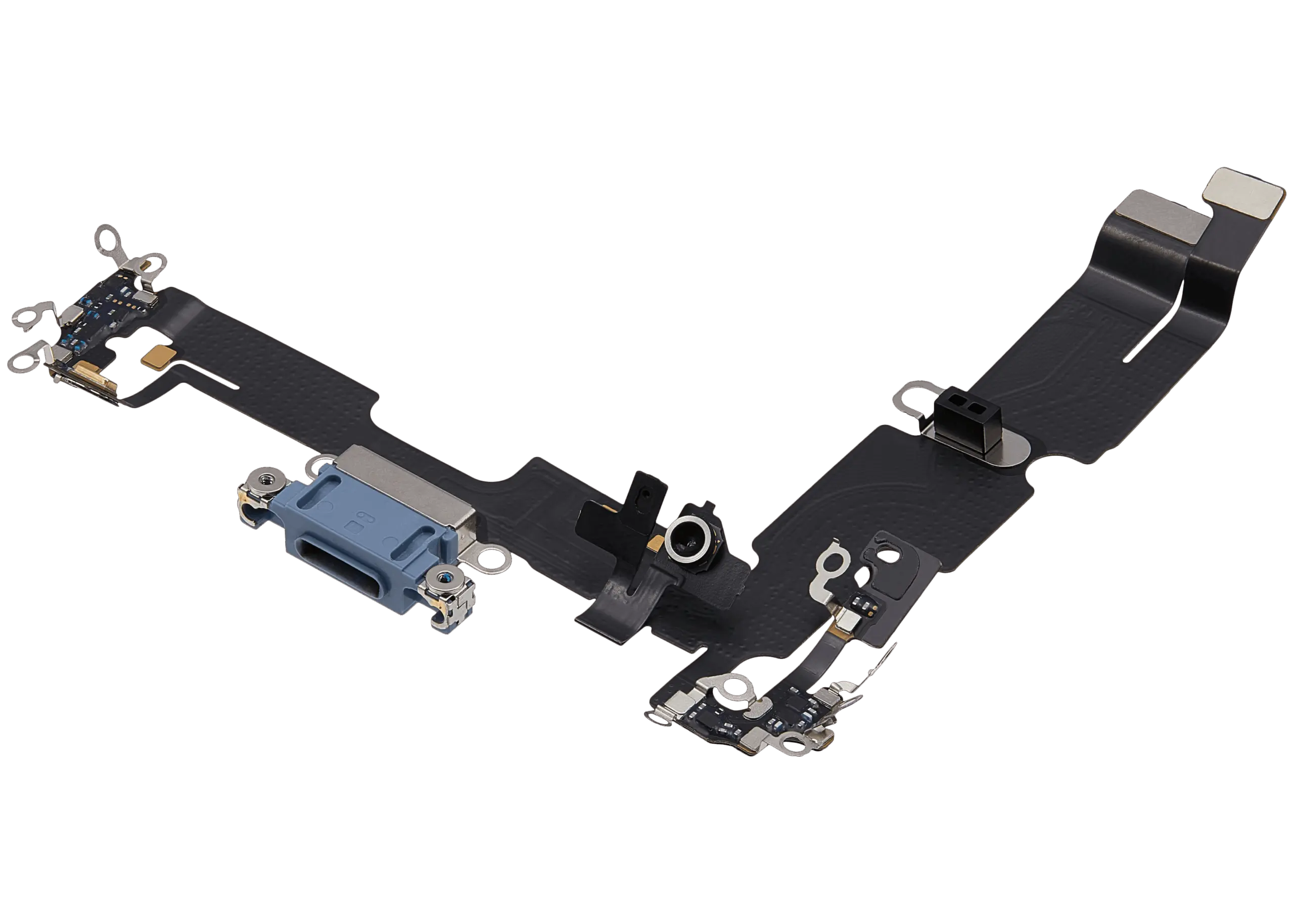 Charging Port Flex Cable For iPhone 14 Plus (Used OEM Pull) (Blue) - Image 7