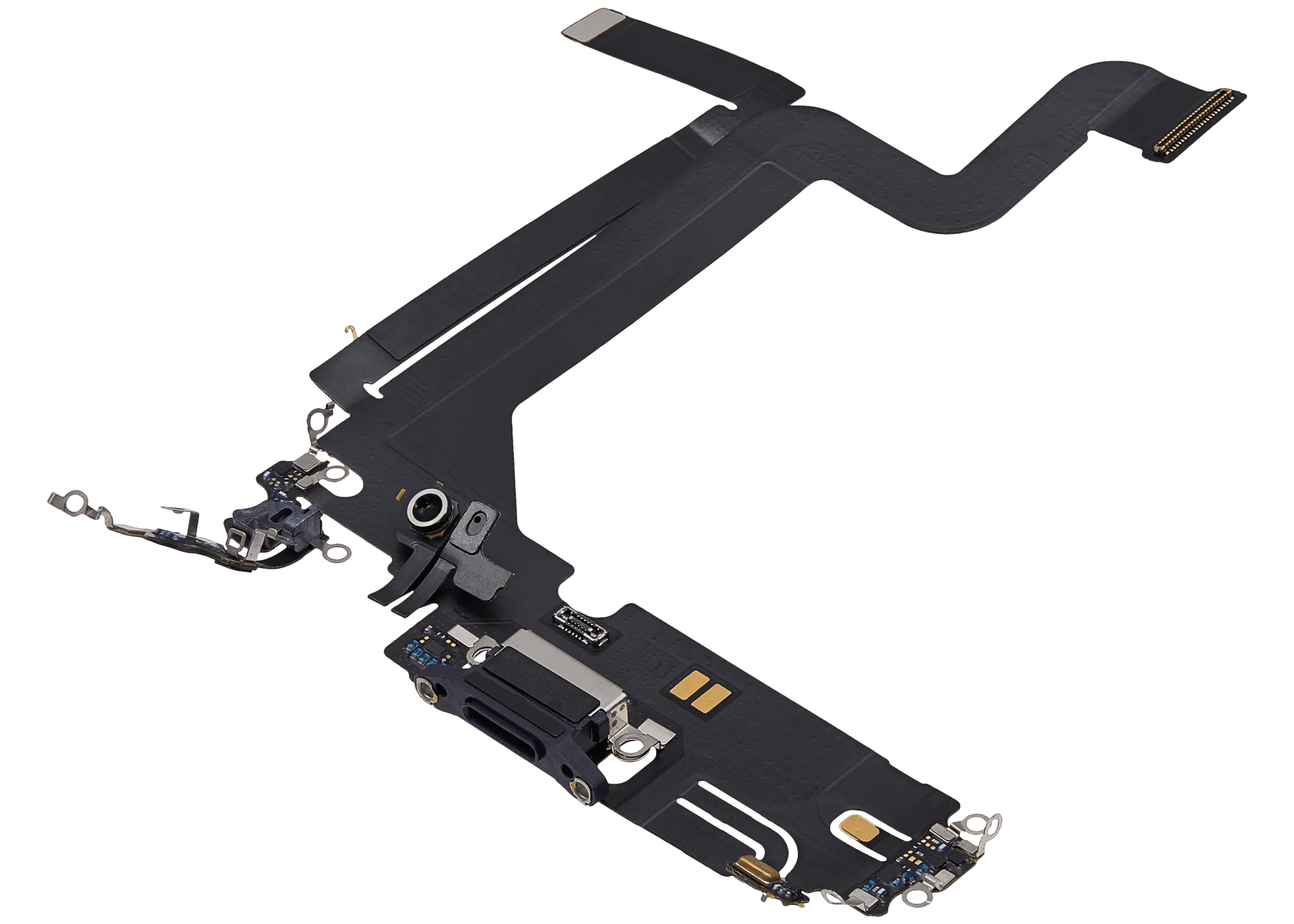 Charging Port Flex Cable For iPhone 14 Pro Max (Used OEM Pull) (Deep Purple) - Image 14
