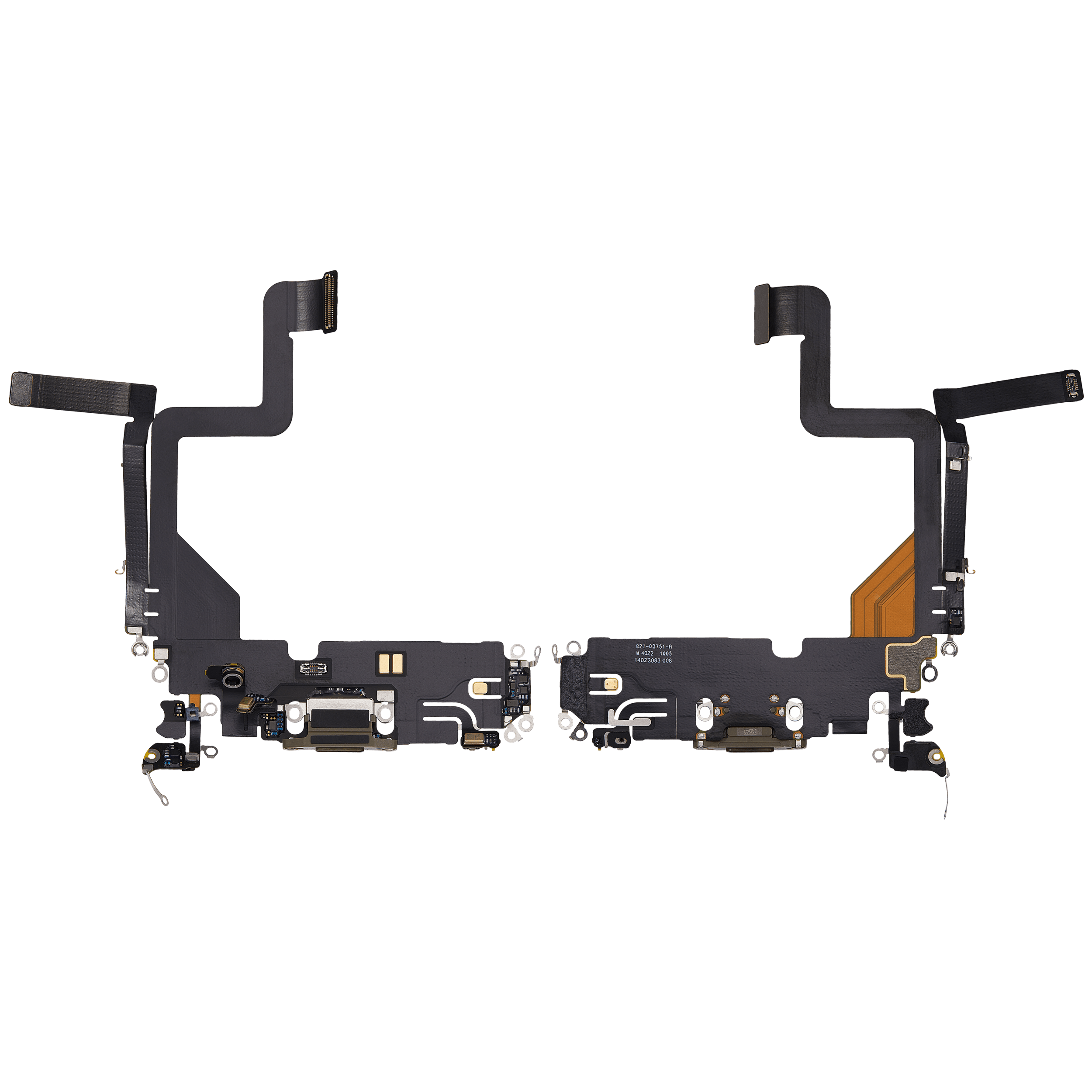 Charging Port Flex Cable For iPhone 14 Pro (Used OEM Pull) (Gold)