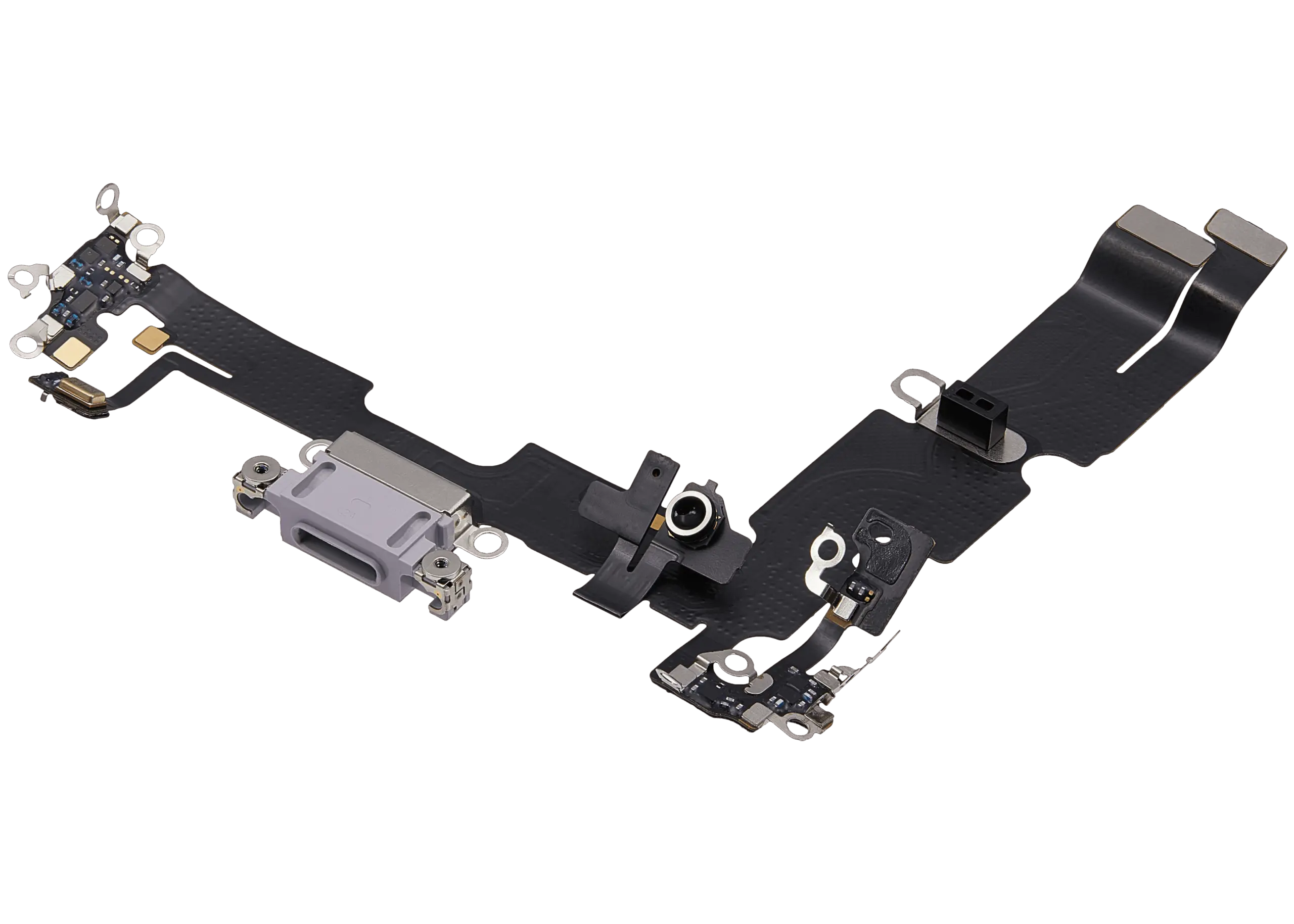 Charging Port Flex Cable For iPhone 14 Plus (Used OEM Pull) (Purple) - Image 8