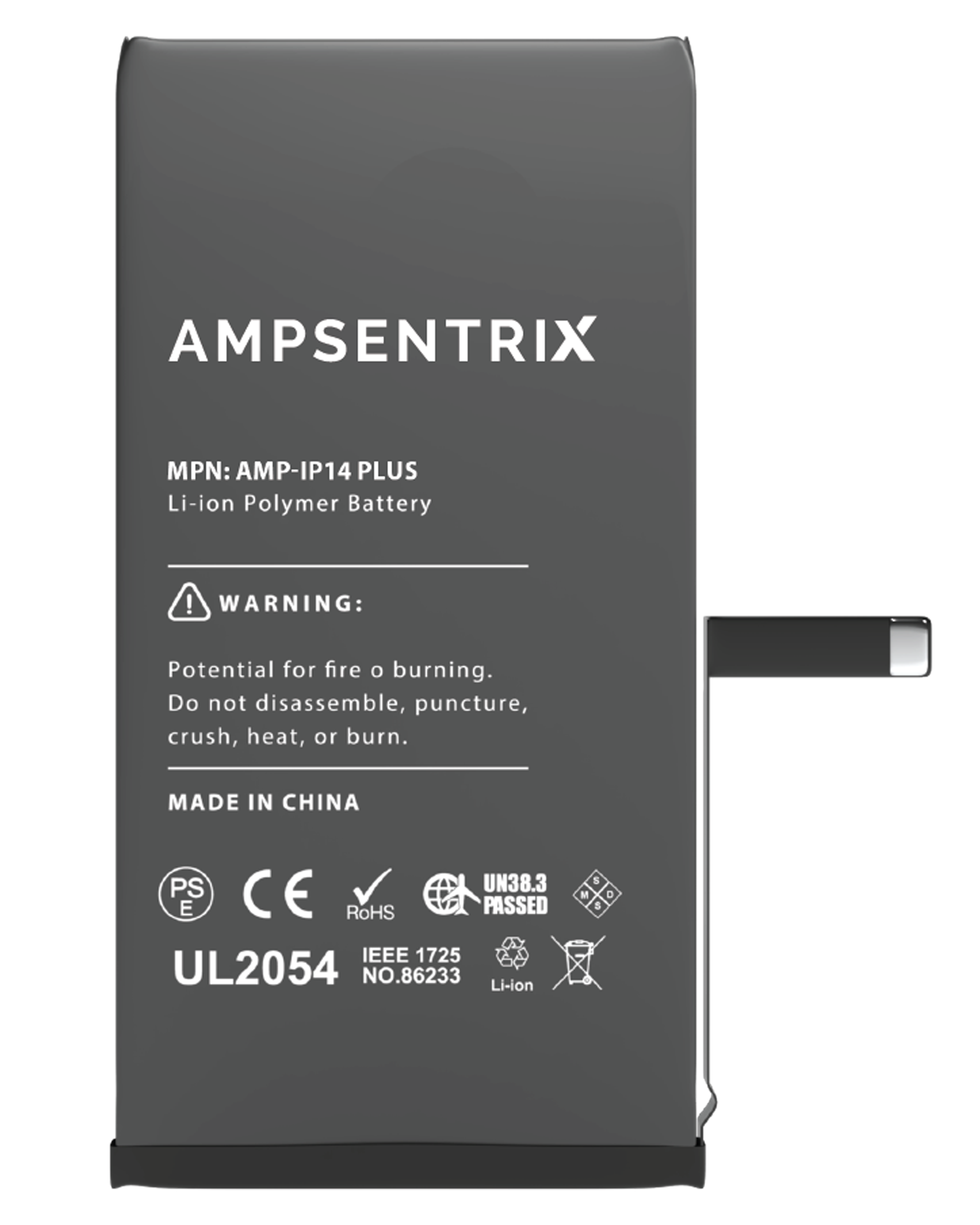 Replacement Battery For iPhone 14 Plus (AmpSentrix Basic) - Image 3
