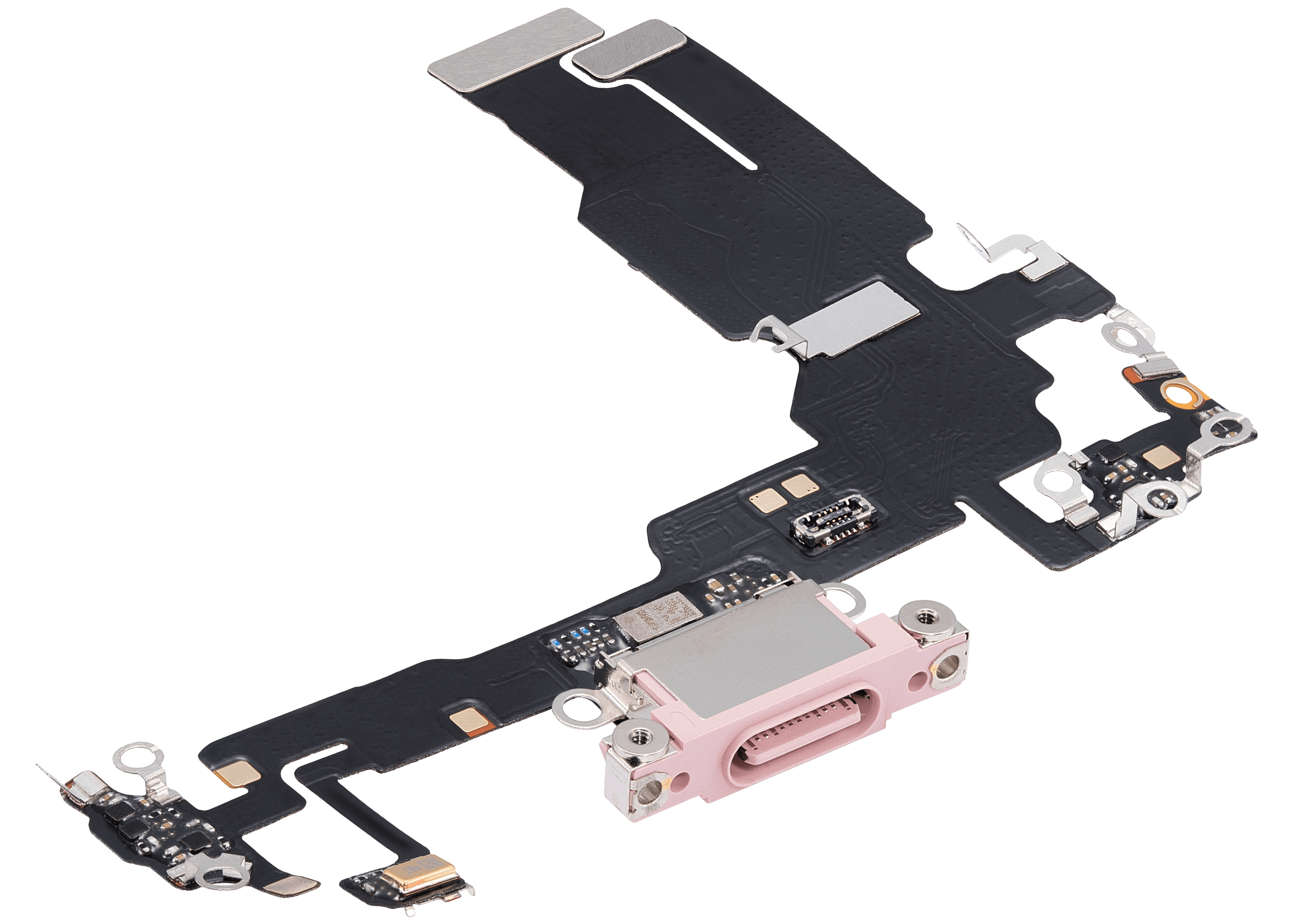 Charging Port Flex Cable For iPhone 15 (Aftermarket Plus) (Pink) - Image 8