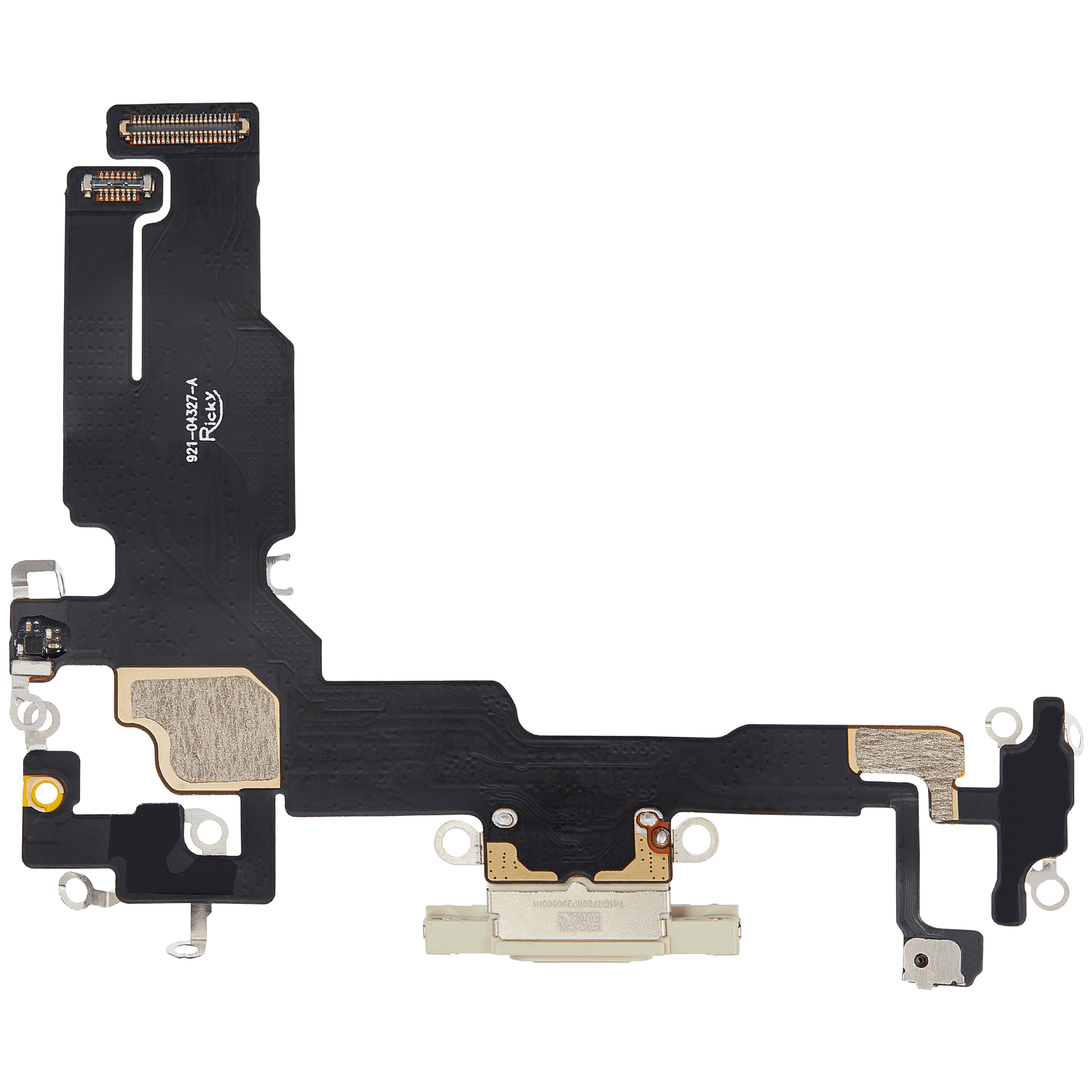 Charging Port Flex Cable For iPhone 15 (Aftermarket Plus) (Yellow) - Image 7