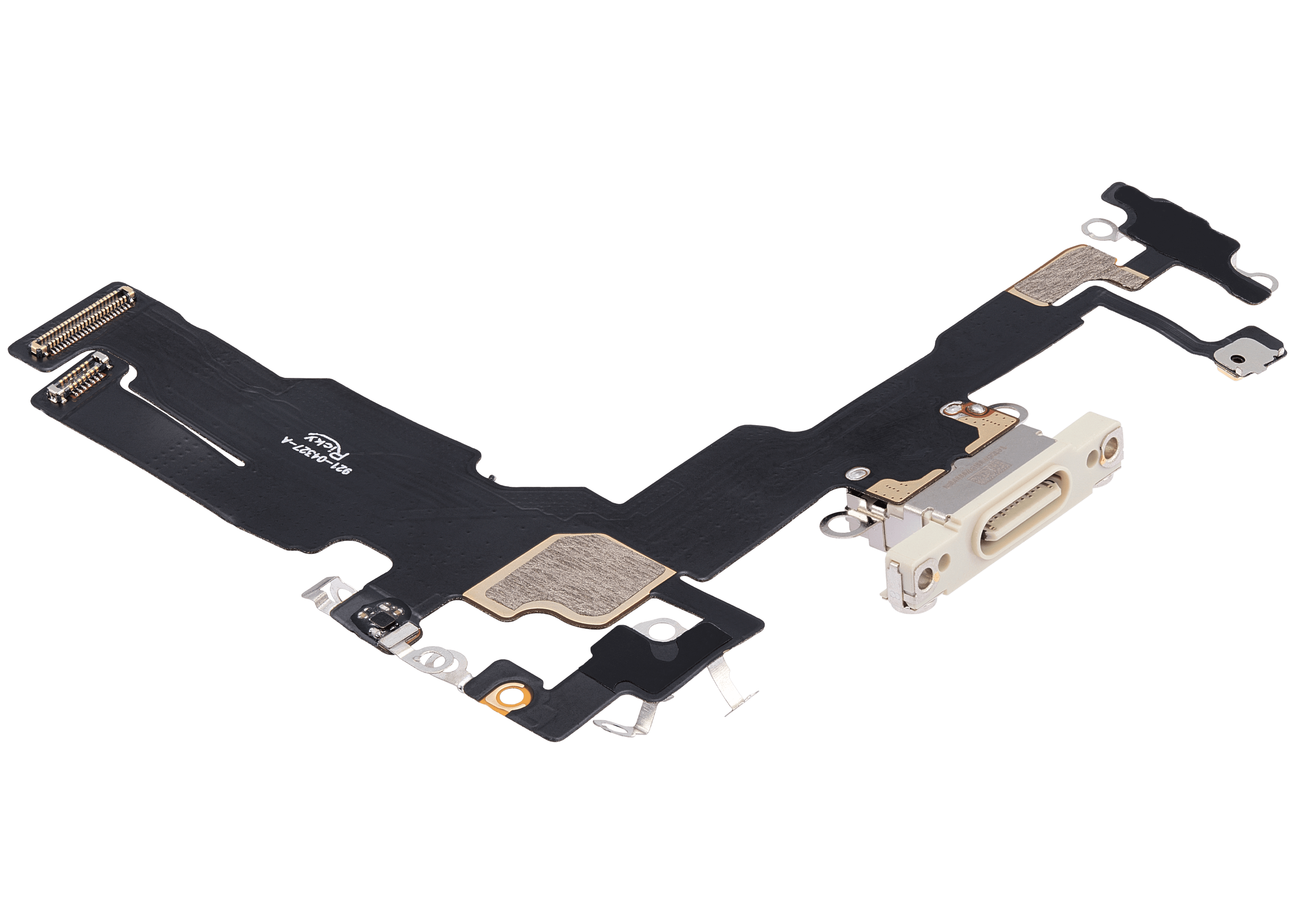 Charging Port Flex Cable For iPhone 15 (Aftermarket Plus) (Yellow) - Image 9