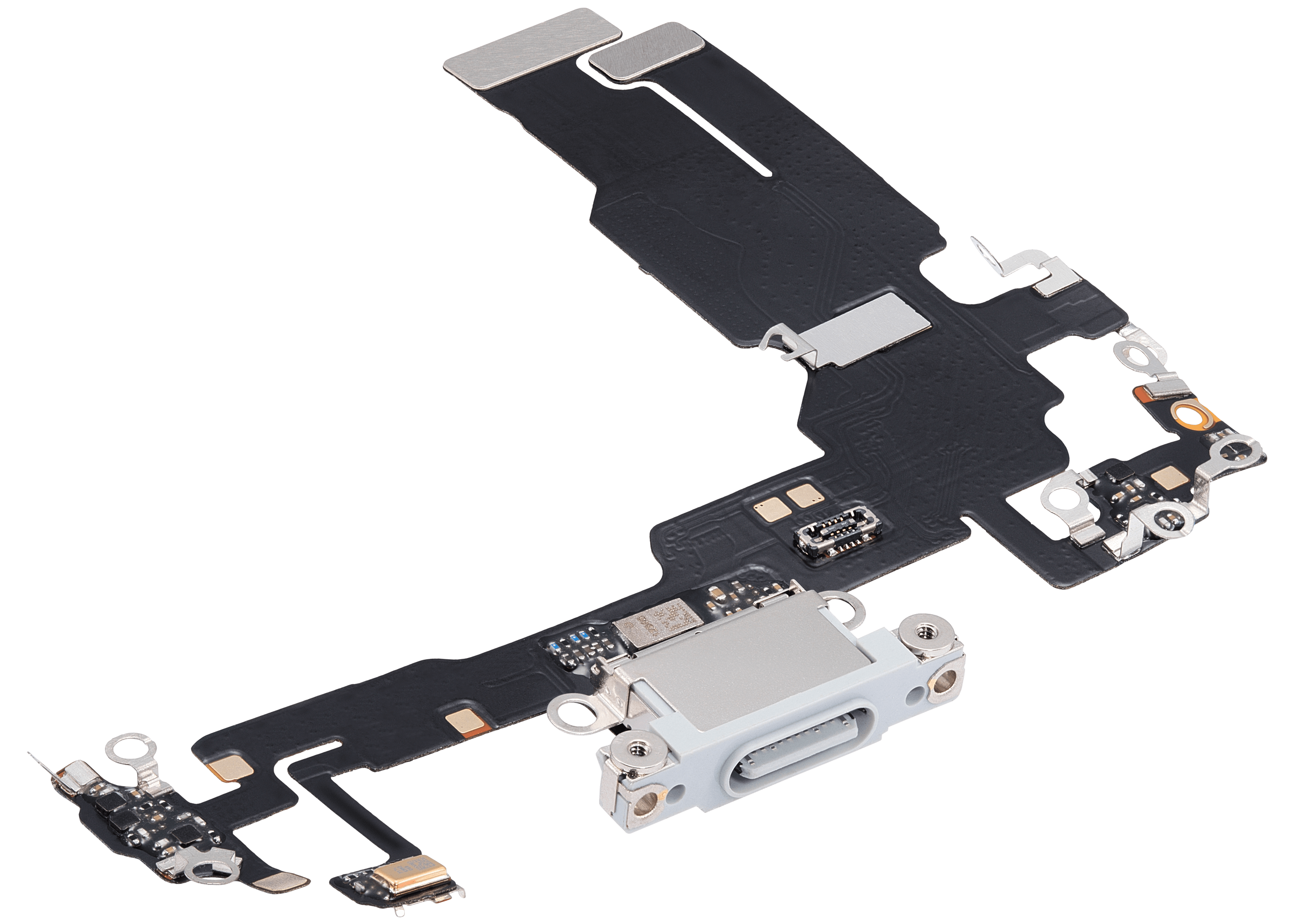 Charging Port Flex Cable For iPhone 15 (Aftermarket Plus) (Blue) - Image 8