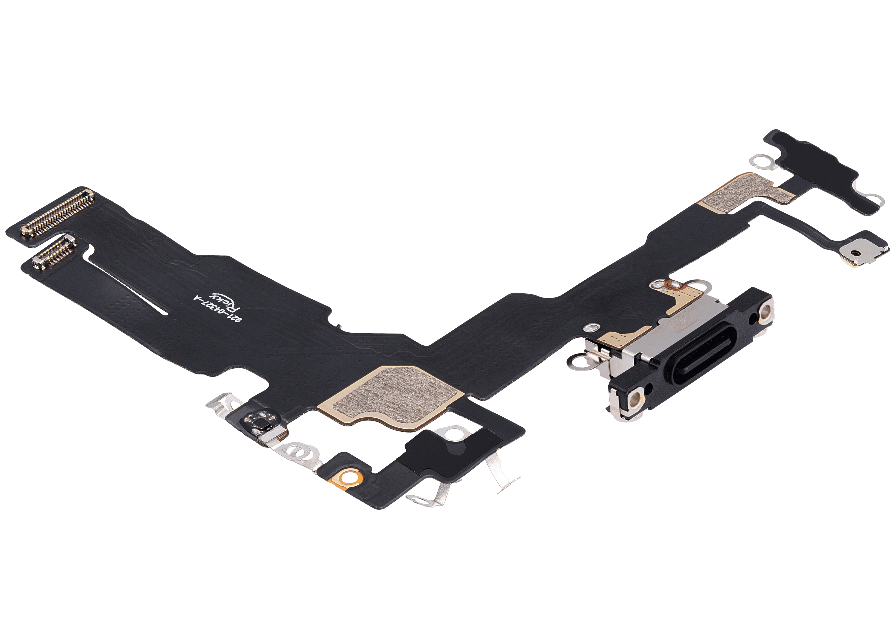 Charging Port Flex Cable For iPhone 15 (Aftermarket Plus) (Black) - Image 4