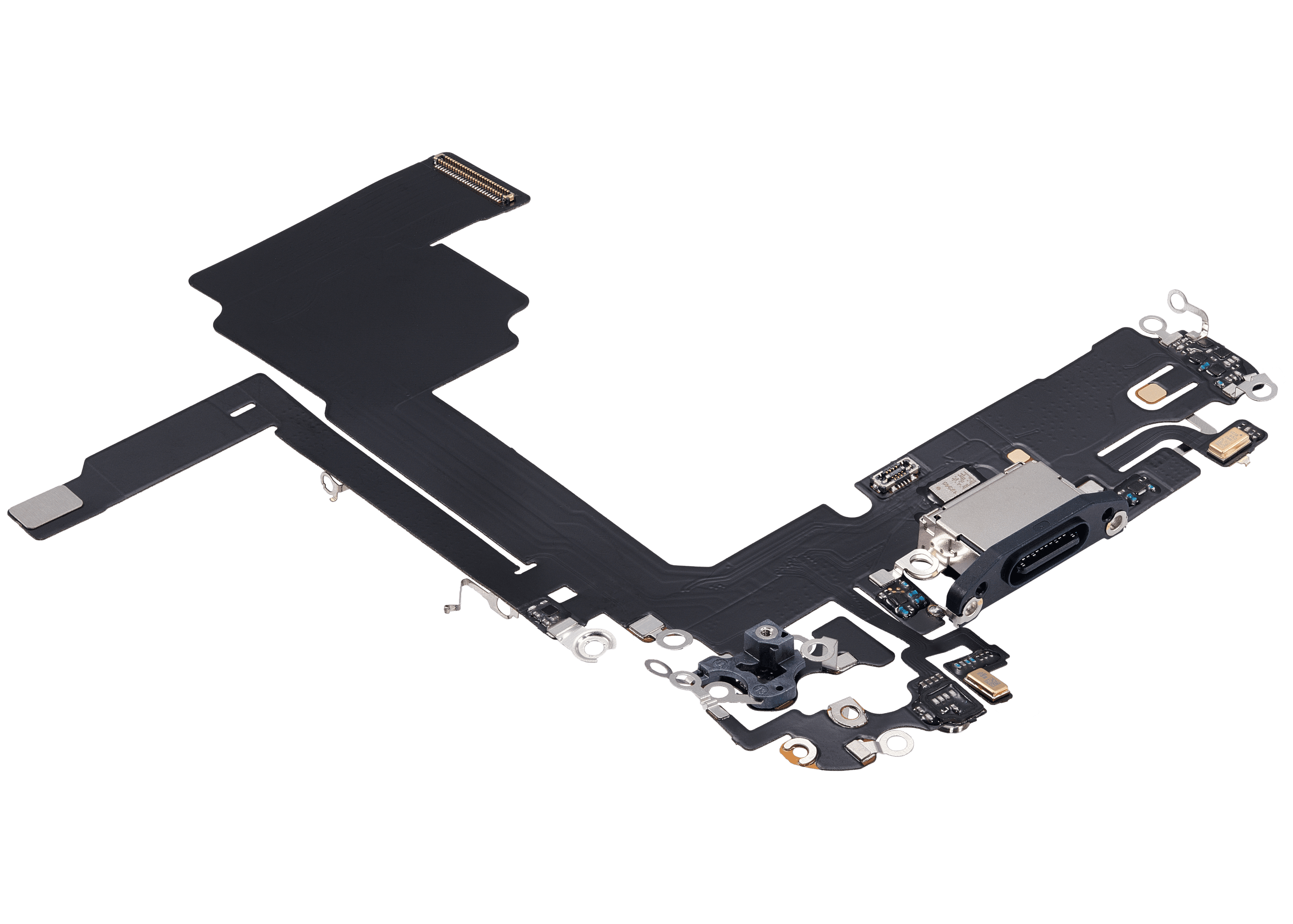 Charging Port Flex Cable For iPhone 15 Pro (Aftermarket Plus) (Blue Titanium) - Image 8