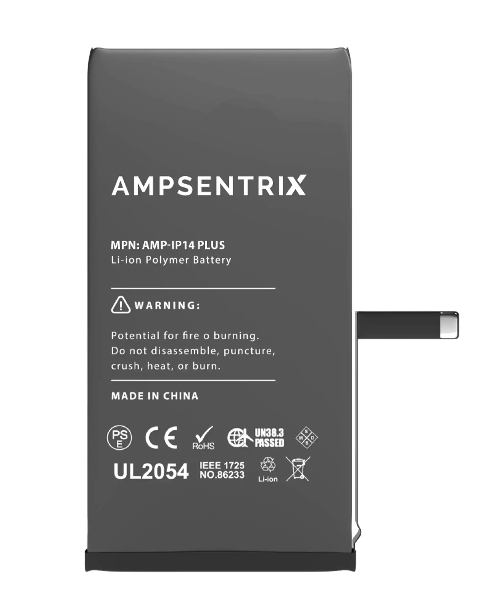 Replacement Battery For iPhone 14 Plus (AmpSentrix Basic Extended) - Image 3