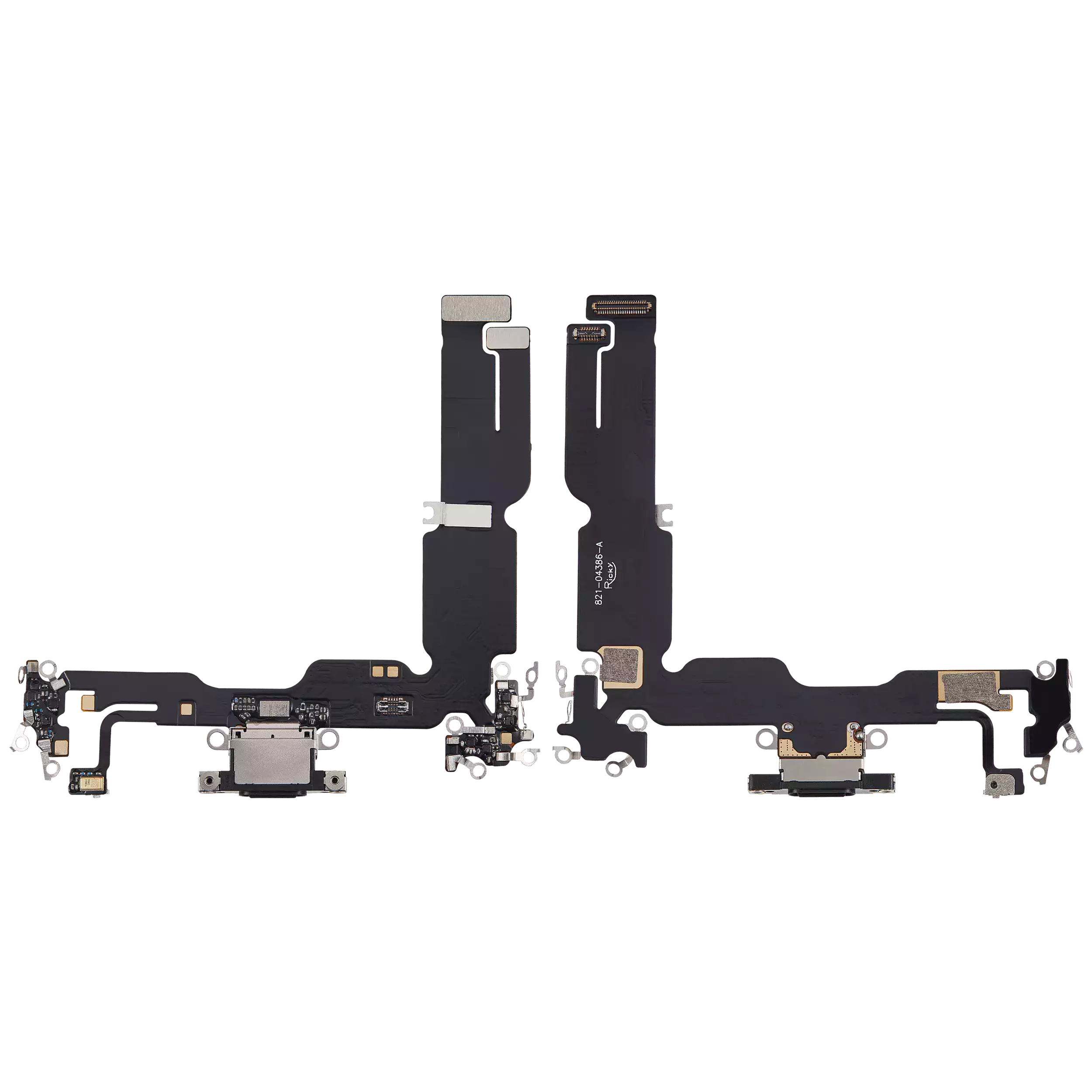 Charging Port Flex Cable For iPhone 15 Plus (Aftermarket Plus) (Black)