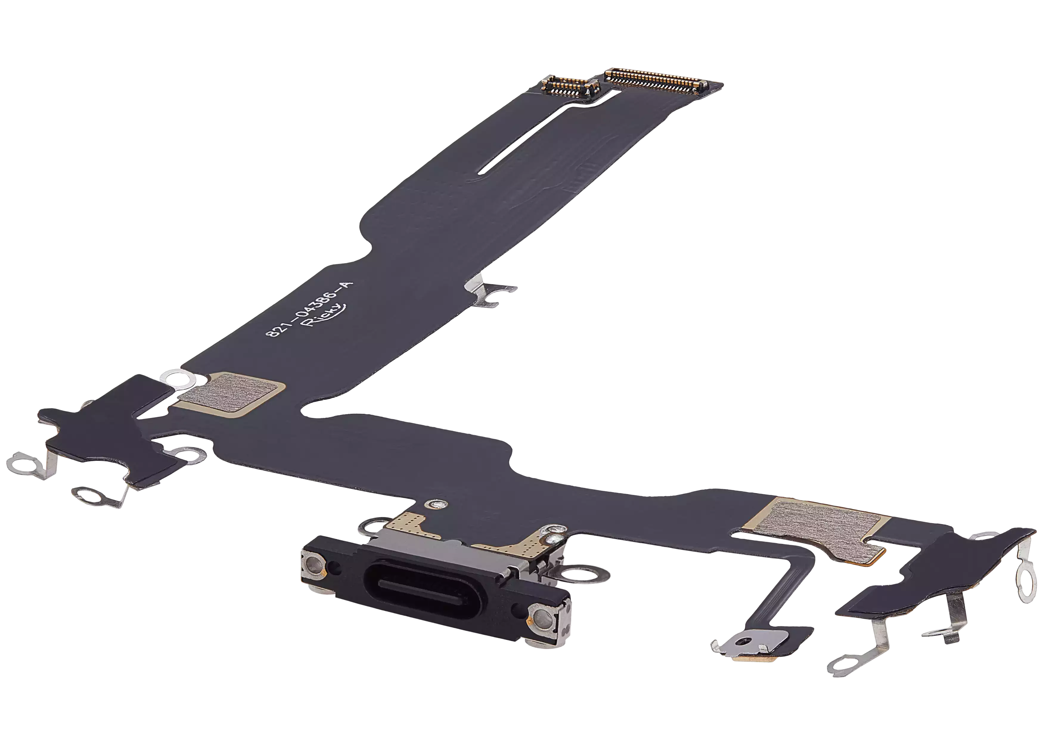 Charging Port Flex Cable For iPhone 15 Plus (Aftermarket Plus) (Black) - Image 4