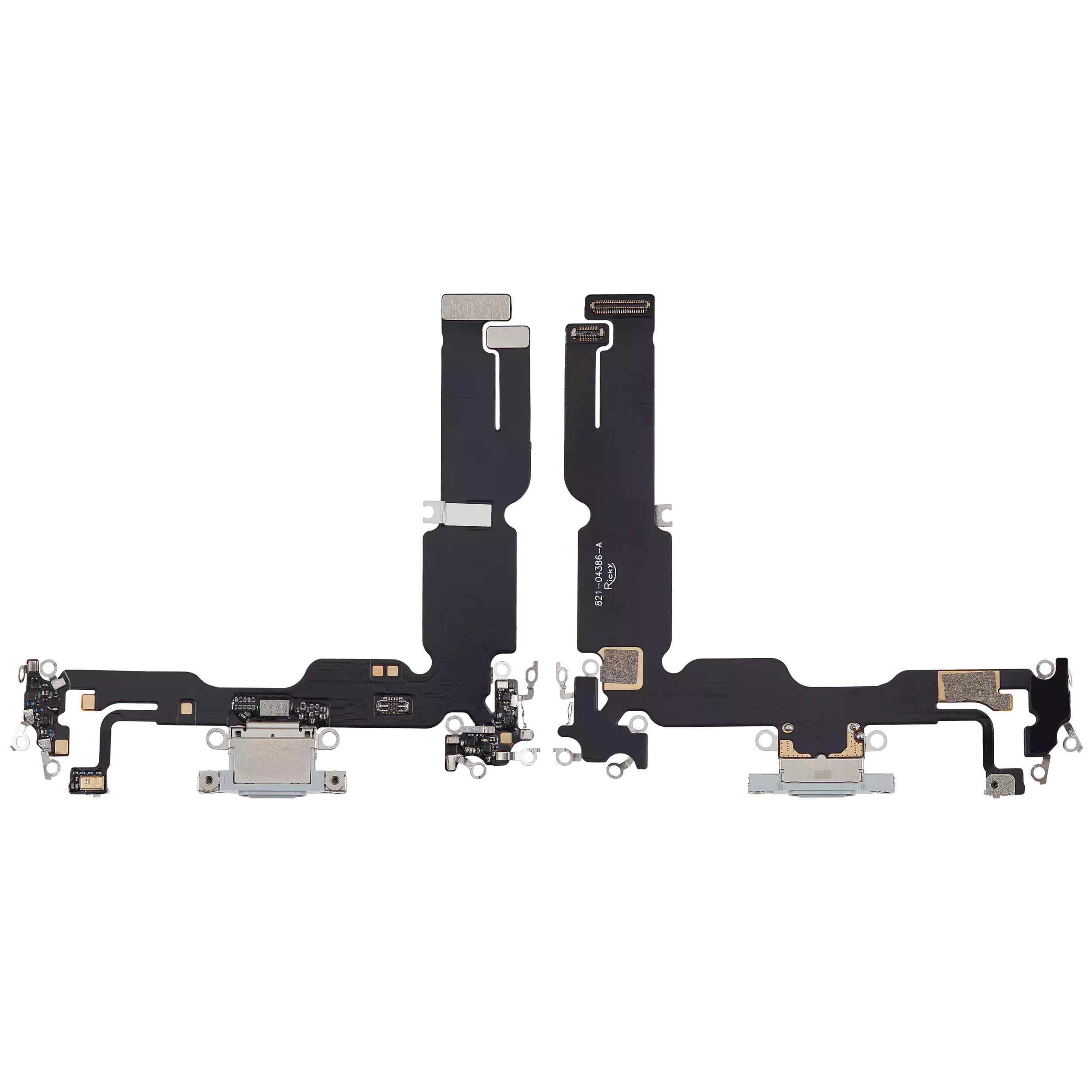 Charging Port Flex Cable For iPhone 15 Plus (Aftermarket Plus) (Blue) - Image 11