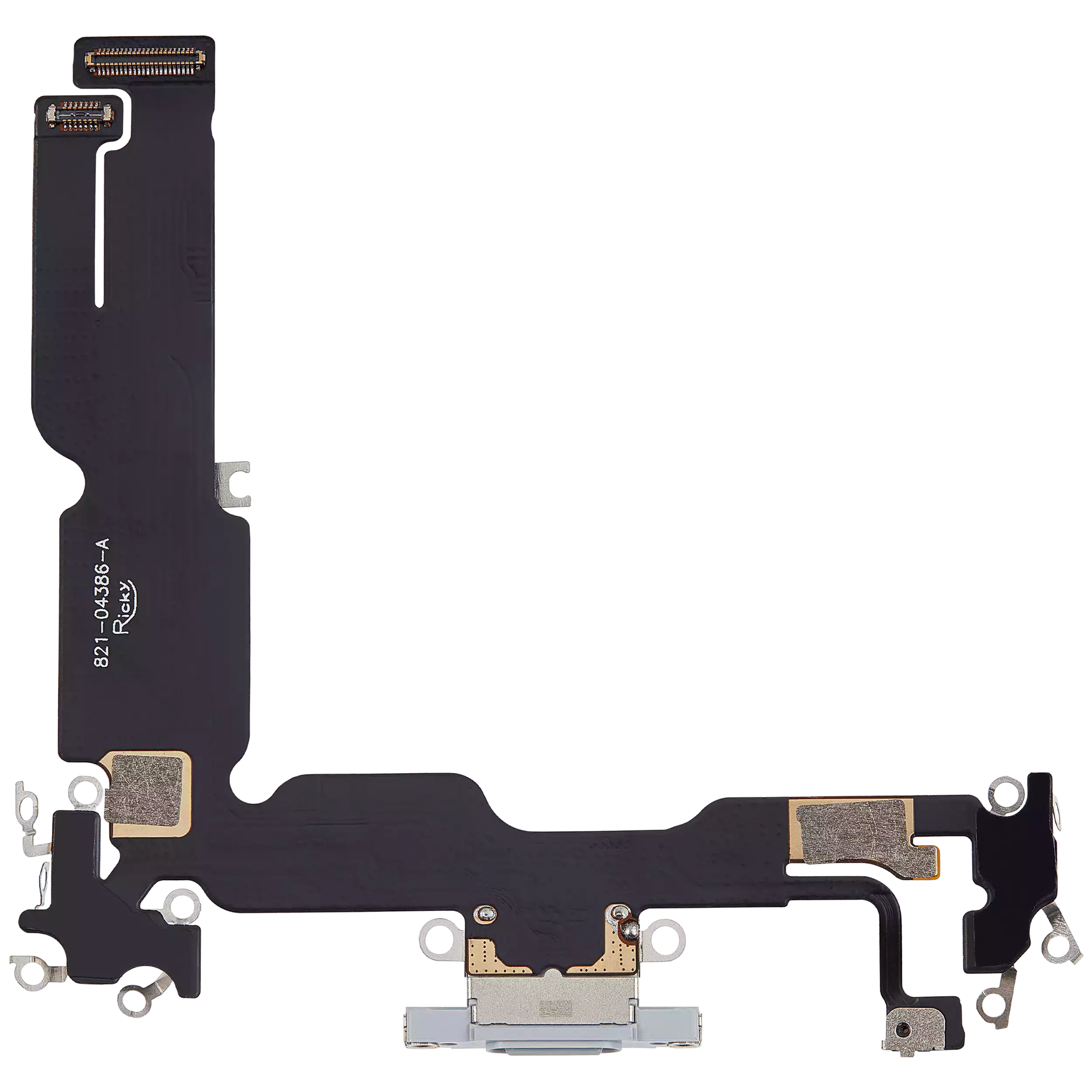 Charging Port Flex Cable For iPhone 15 Plus (Aftermarket Plus) (Blue) - Image 8