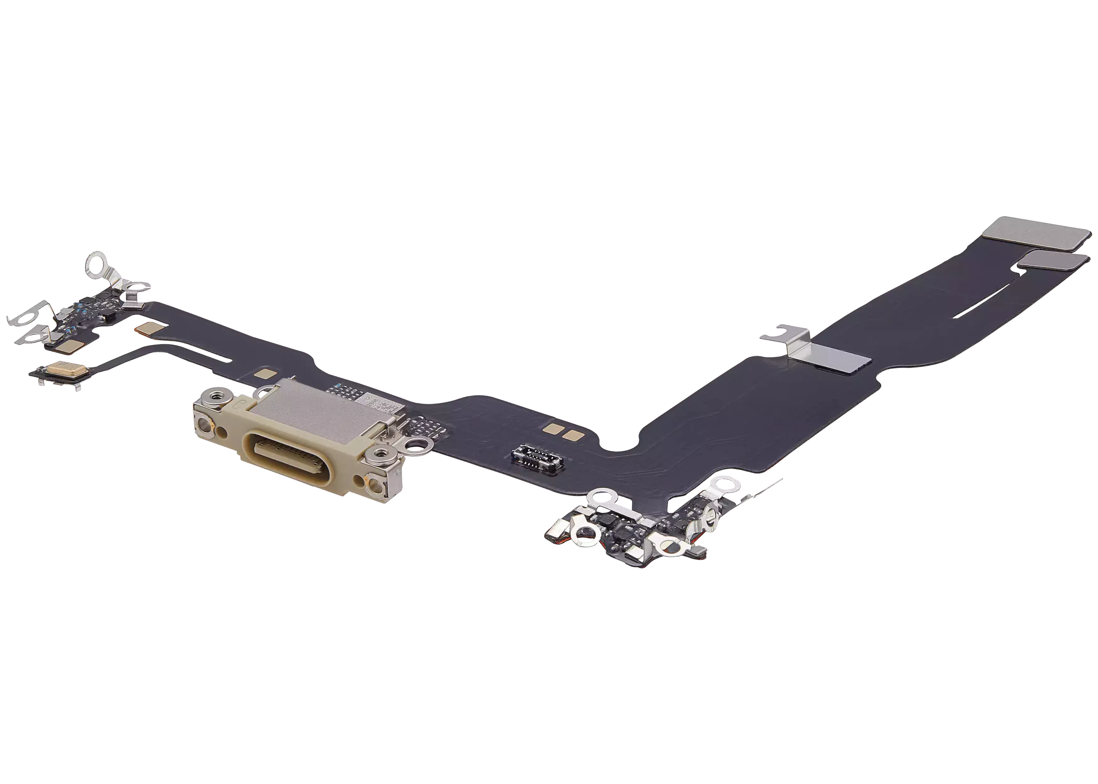 Charging Port Flex Cable For iPhone 15 Plus (Aftermarket Plus) (Yellow) - Image 9