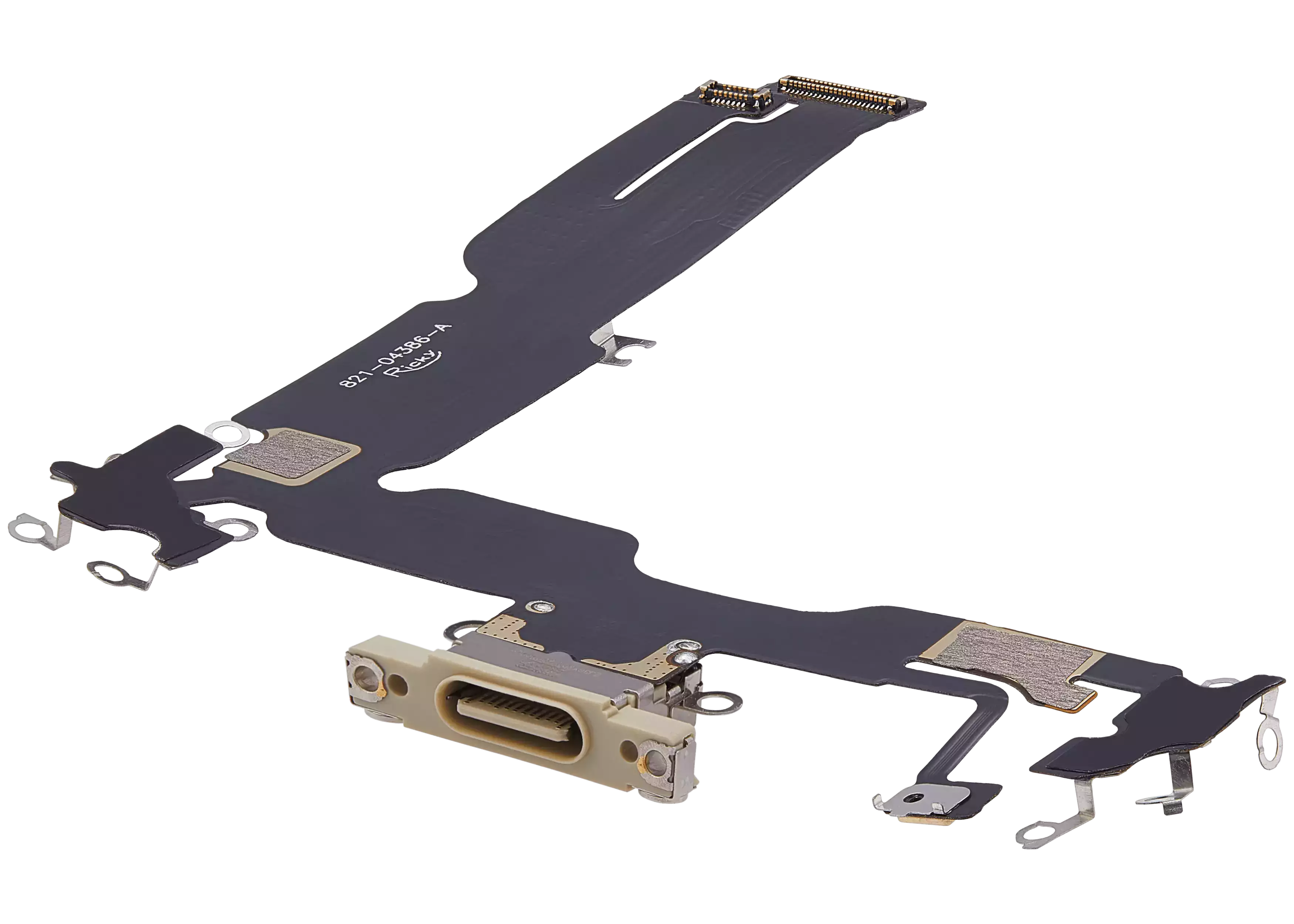 Charging Port Flex Cable For iPhone 15 Plus (Aftermarket Plus) (Yellow) - Image 10