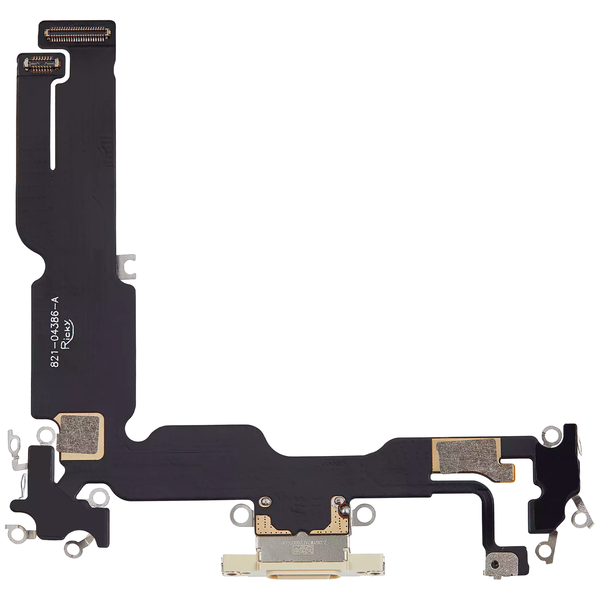 Charging Port Flex Cable For iPhone 15 Plus (Aftermarket Plus) (Yellow) - Image 6