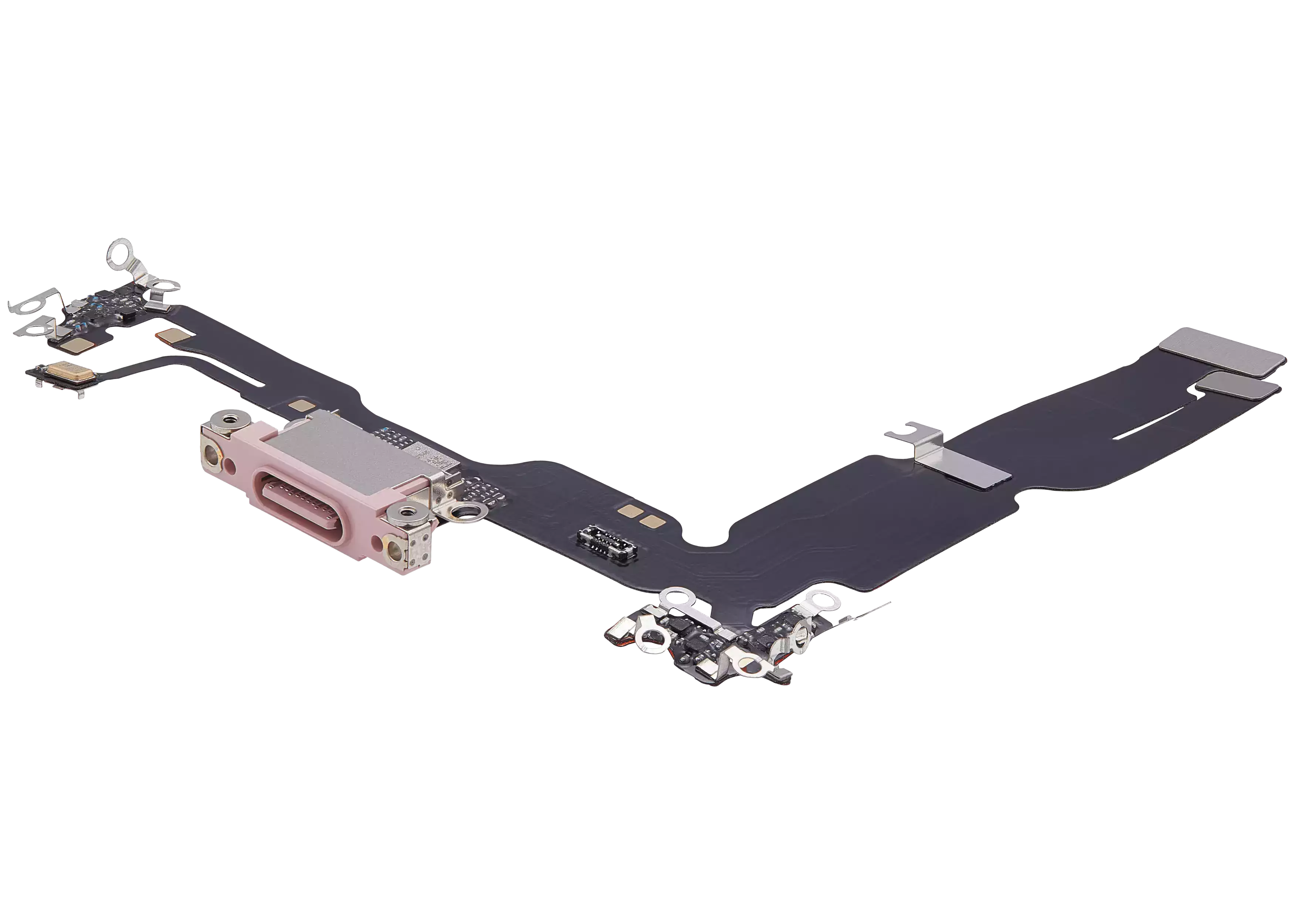 Charging Port Flex Cable For iPhone 15 Plus (Aftermarket Plus) (Pink) - Image 8