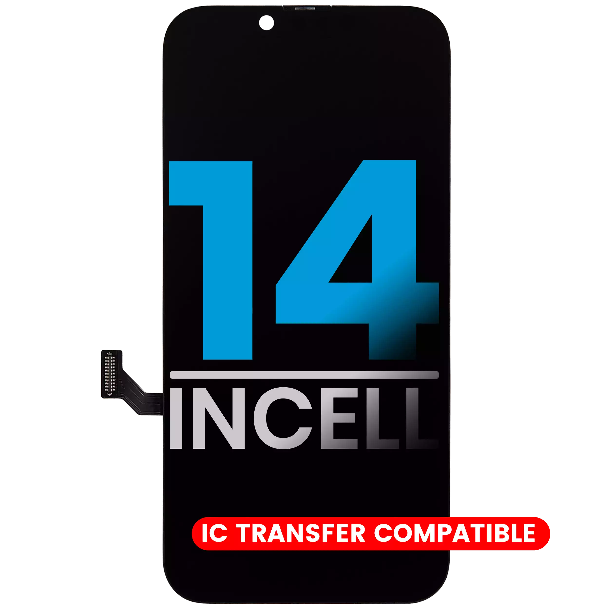 LCD Assembly For iPhone 14 (Aftermarket: AQ7 / Incell)