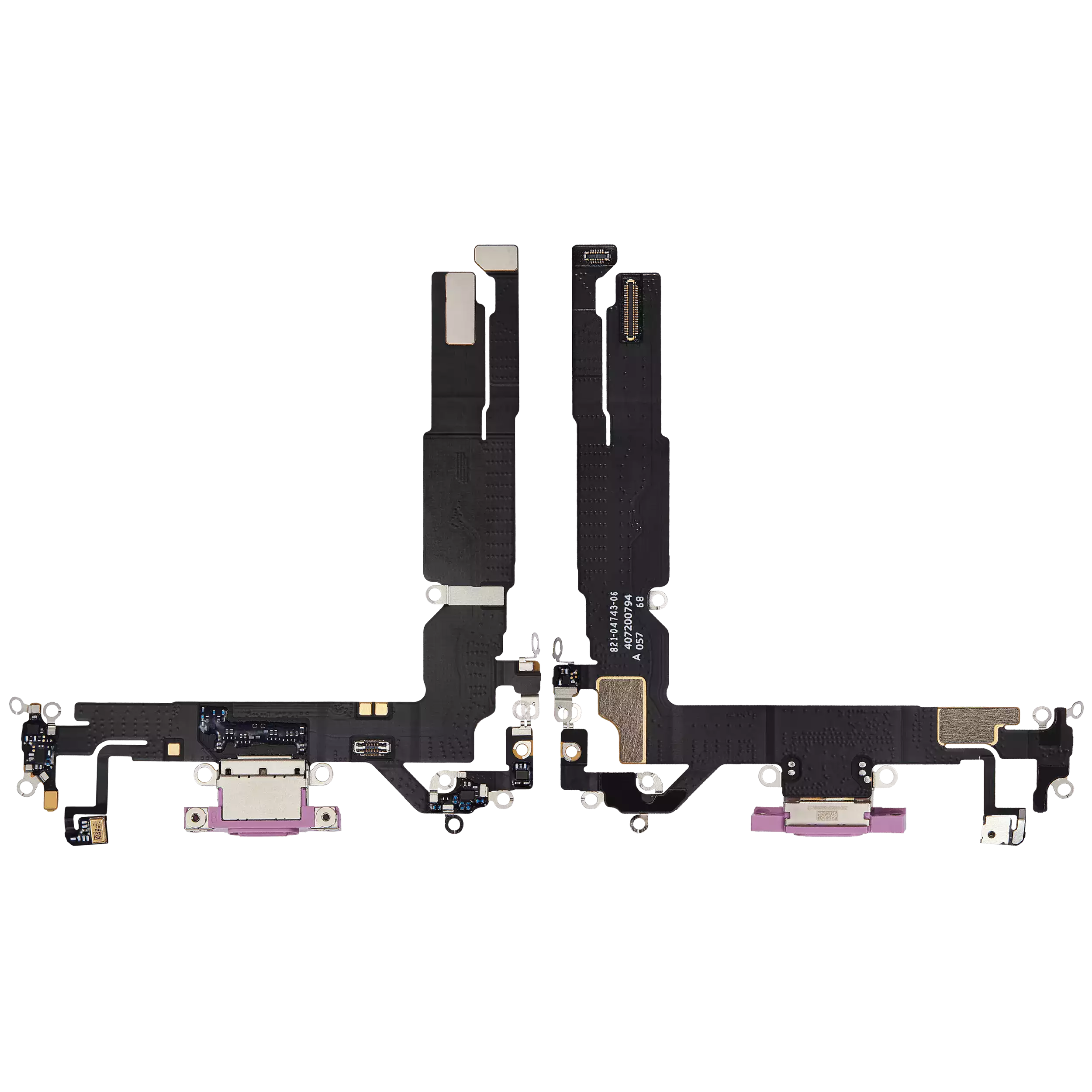 Charging Port Flex Cable For iPhone 16 (Premium) (Pink)